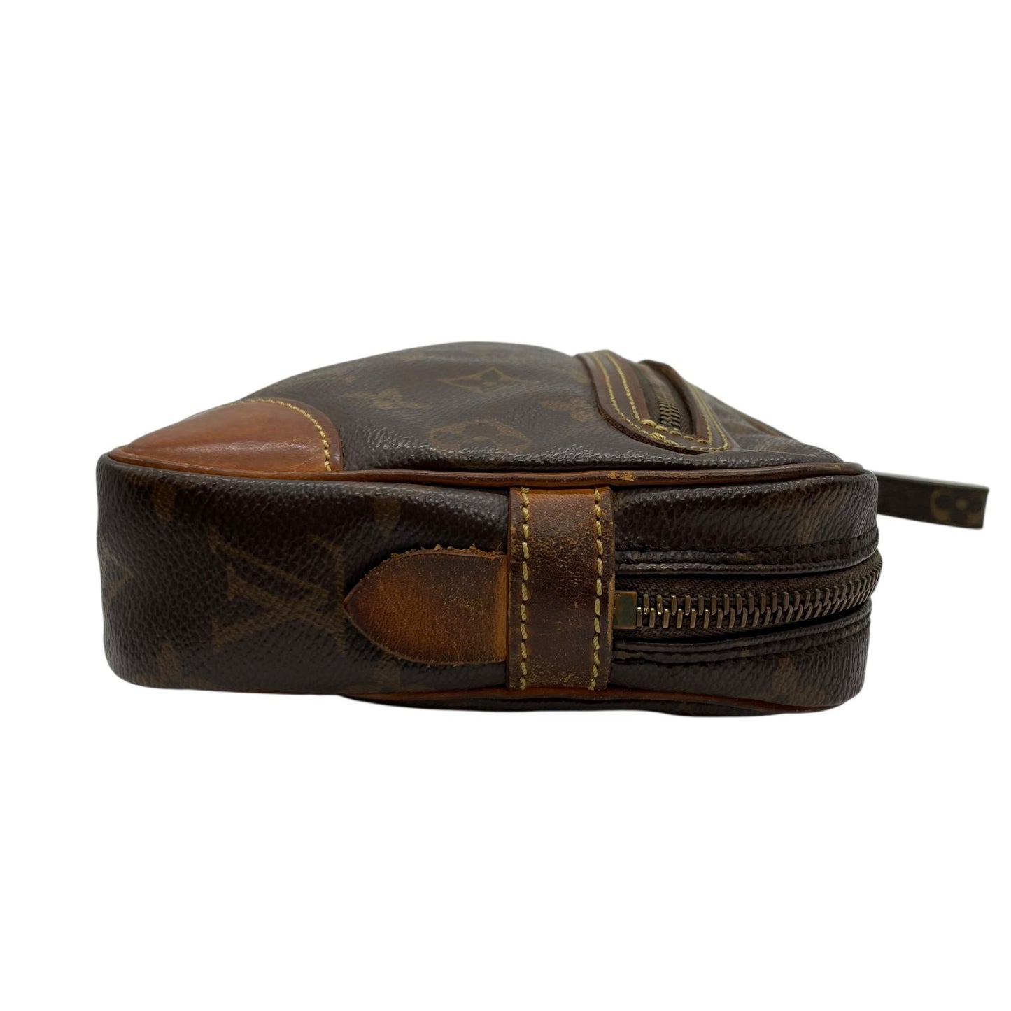 Louis Vuitton ルイヴィトン モノグラム マルリードラゴンヌGM クラッチバッグ セカンドバッグ M51825 ブラウン ゴールド金具 メンズ C6