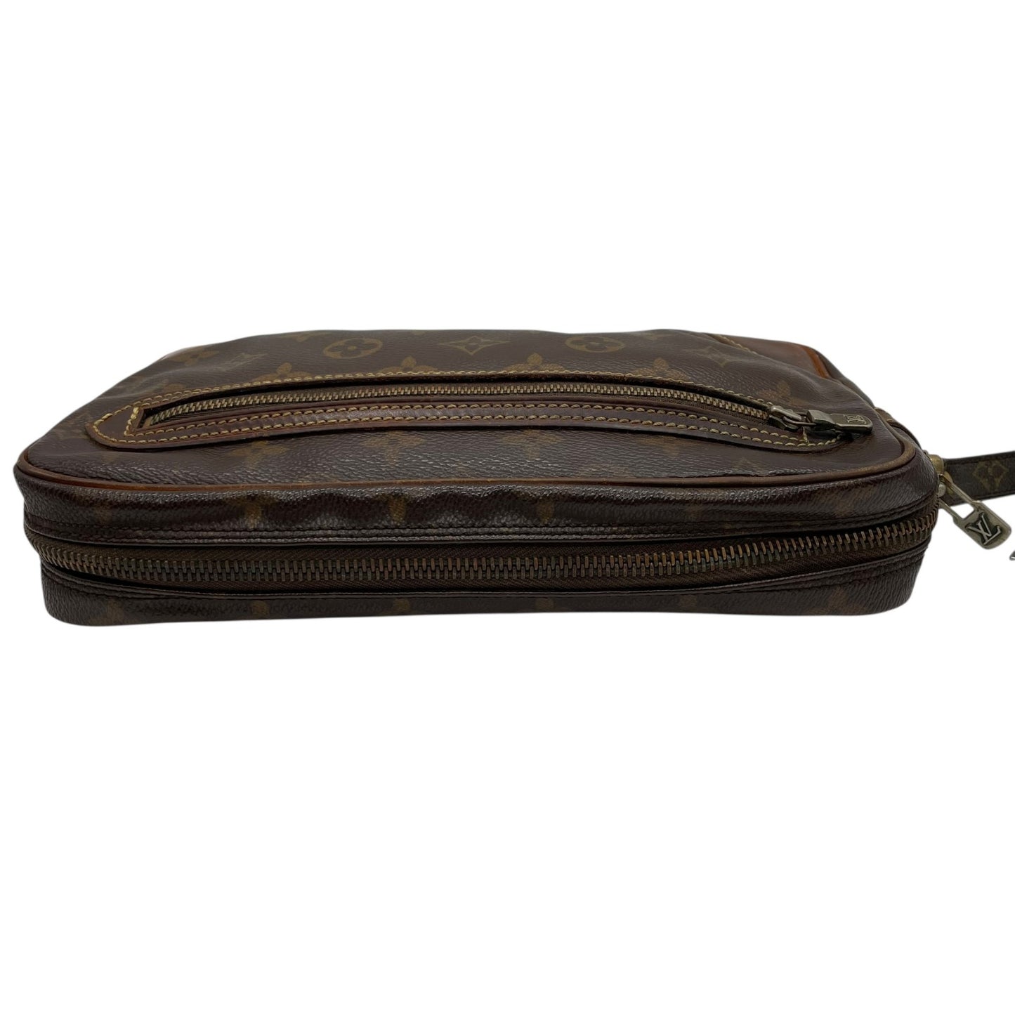 Louis Vuitton ルイヴィトン モノグラム マルリードラゴンヌGM クラッチバッグ セカンドバッグ M51825 ブラウン ゴールド金具 メンズ C6