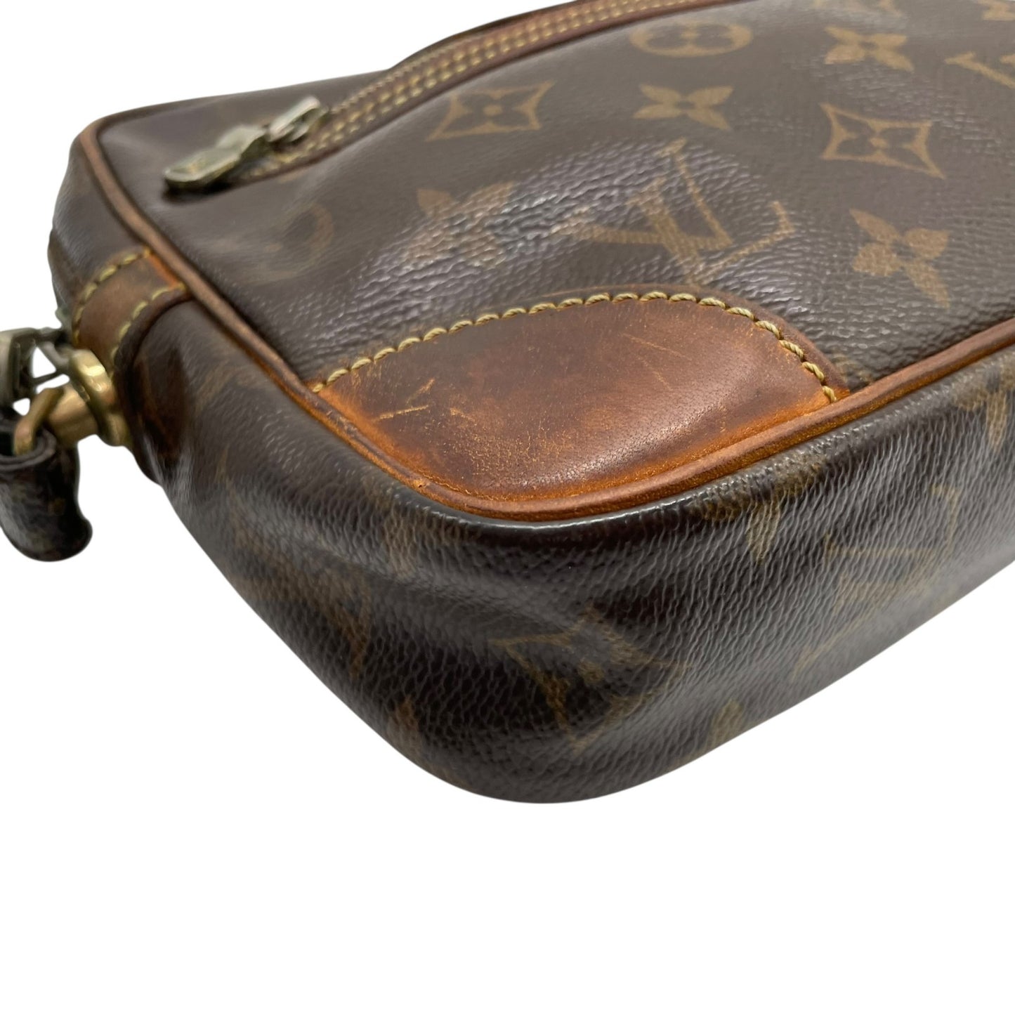 Louis Vuitton ルイヴィトン モノグラム マルリードラゴンヌGM クラッチバッグ セカンドバッグ M51825 ブラウン ゴールド金具 メンズ C6