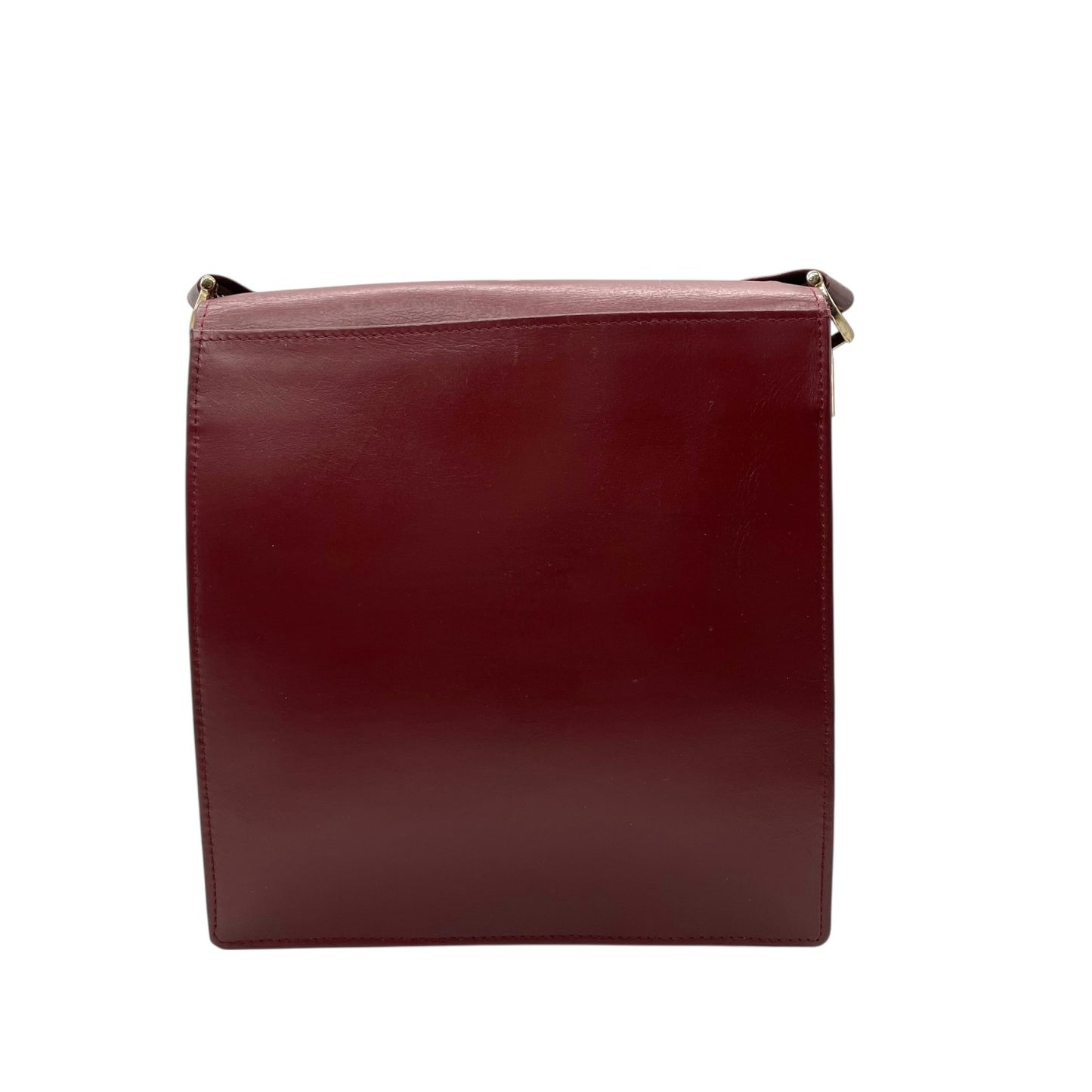 Cartier カルティエ レザー ショルダーバッグ マストライン ヴィンテージ ボルドー ゴールド金具 クロスボディ クラシック 斜め掛け レディース S81