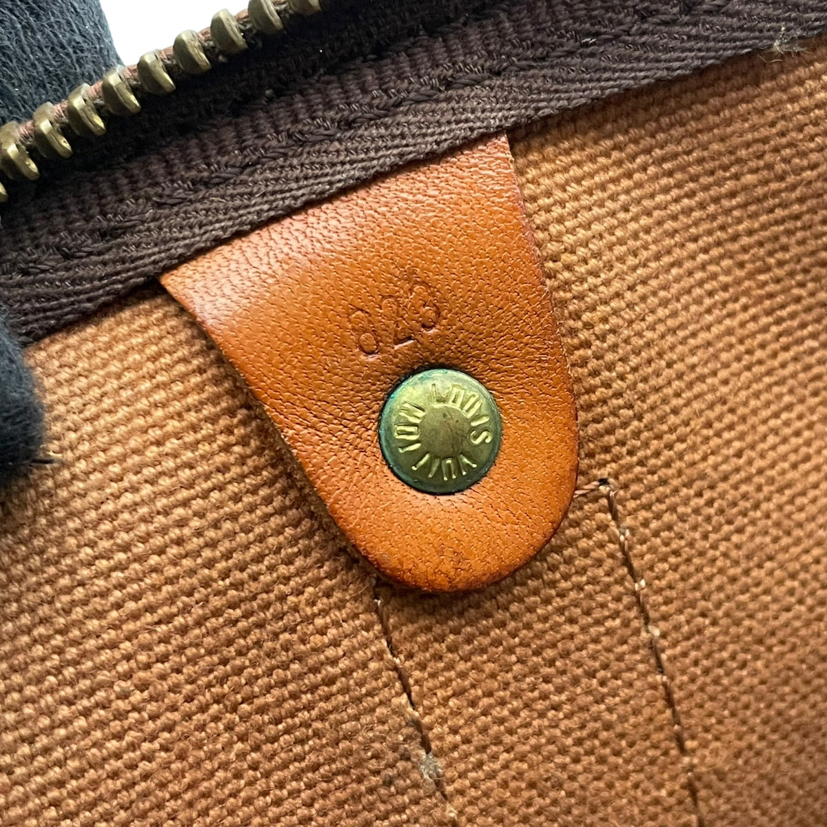 ルイヴィトン LOUIS VUITTON キーポル 50 モノグラム ボストンバッグ ハンドバッグ トラベルバッグ 手提げかばん 大容量 出張 旅行鞄 PVC レザー 本革 ブラウン 茶 ゴールド金具 パドロック ネームタグ ヴィンテージ U11