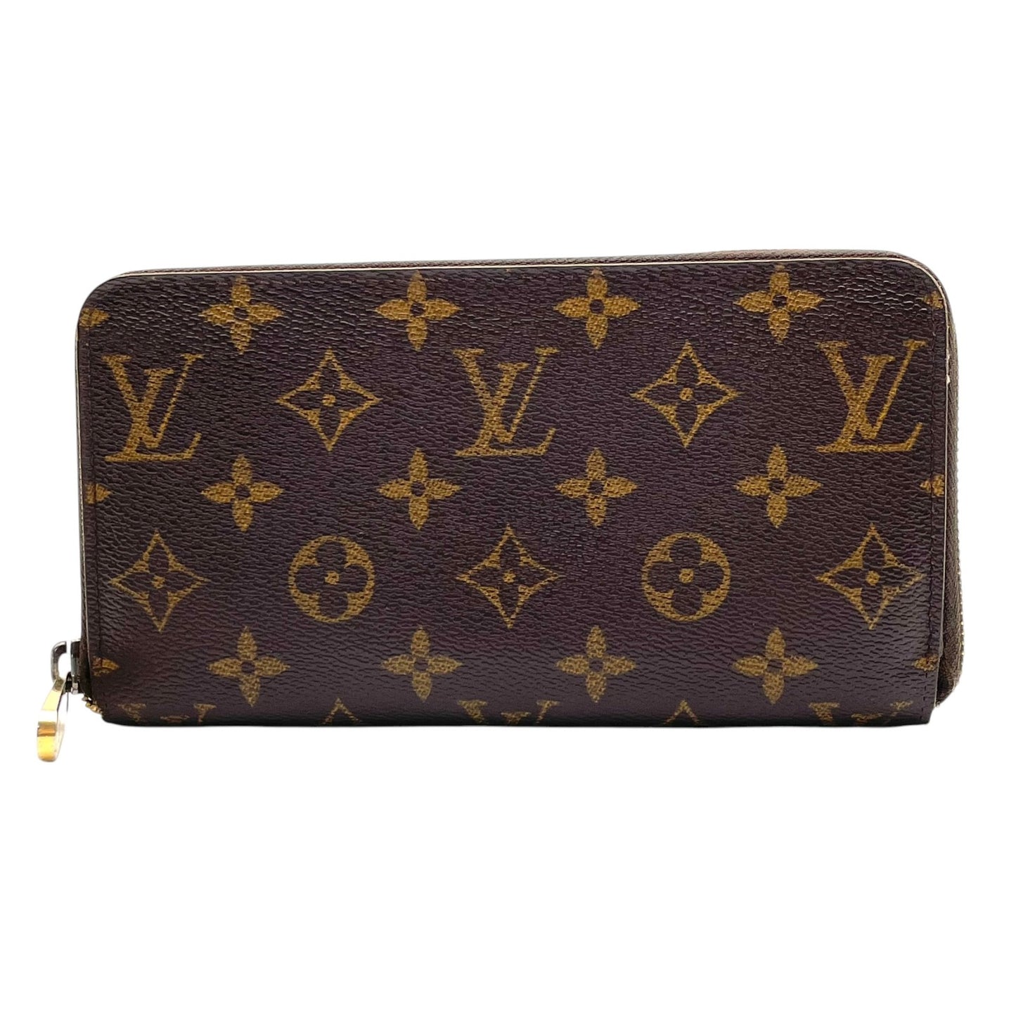 ルイ・ヴィトン LOUIS VUITTON モノグラム ジッピーウォレット 長財布 ラウンドファスナー PVC レザー ブラウン 茶 ゴールド金具 メンズ レディース ユニセックス 定番 人気 収納力抜群 エレガント 上品 普段使い W5