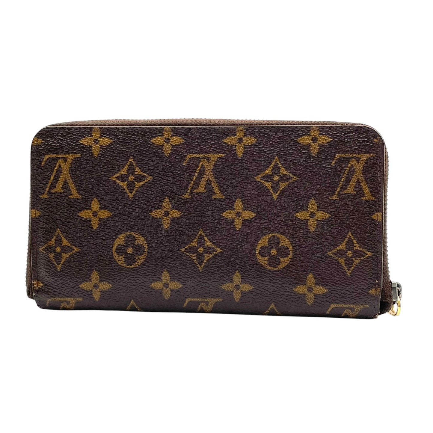 ルイ・ヴィトン LOUIS VUITTON モノグラム ジッピーウォレット 長財布 ラウンドファスナー PVC レザー ブラウン 茶 ゴールド金具 メンズ レディース ユニセックス 定番 人気 収納力抜群 エレガント 上品 普段使い W5