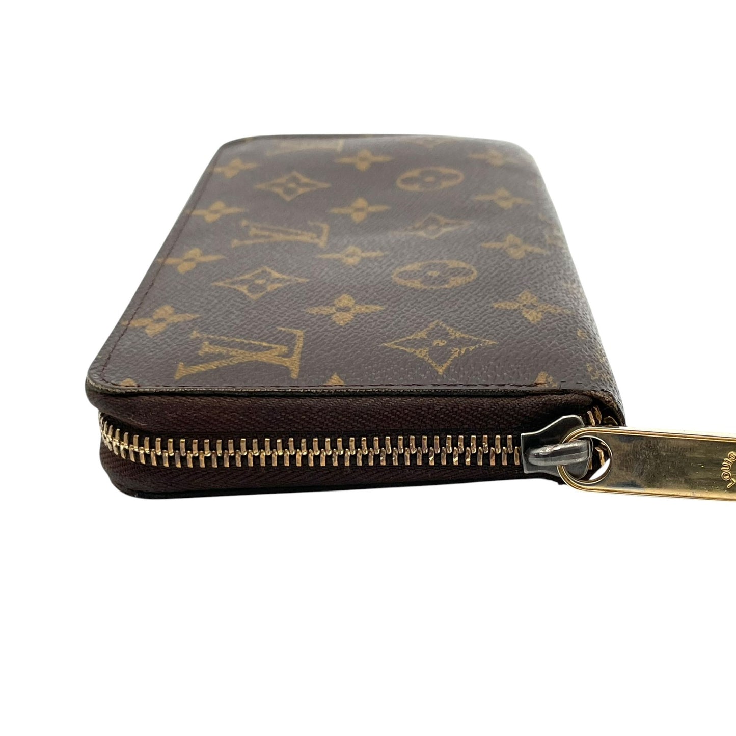 ルイ・ヴィトン LOUIS VUITTON モノグラム ジッピーウォレット 長財布 ラウンドファスナー PVC レザー ブラウン 茶 ゴールド金具 メンズ レディース ユニセックス 定番 人気 収納力抜群 エレガント 上品 普段使い W5