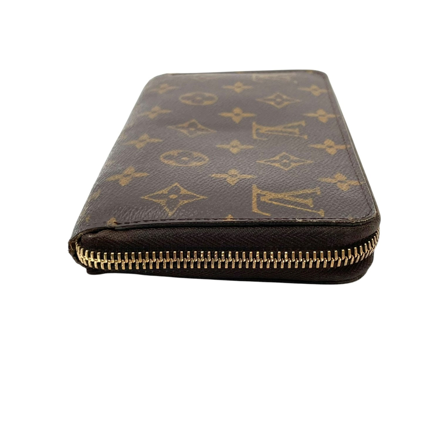 ルイ・ヴィトン LOUIS VUITTON モノグラム ジッピーウォレット 長財布 ラウンドファスナー PVC レザー ブラウン 茶 ゴールド金具 メンズ レディース ユニセックス 定番 人気 収納力抜群 エレガント 上品 普段使い W5