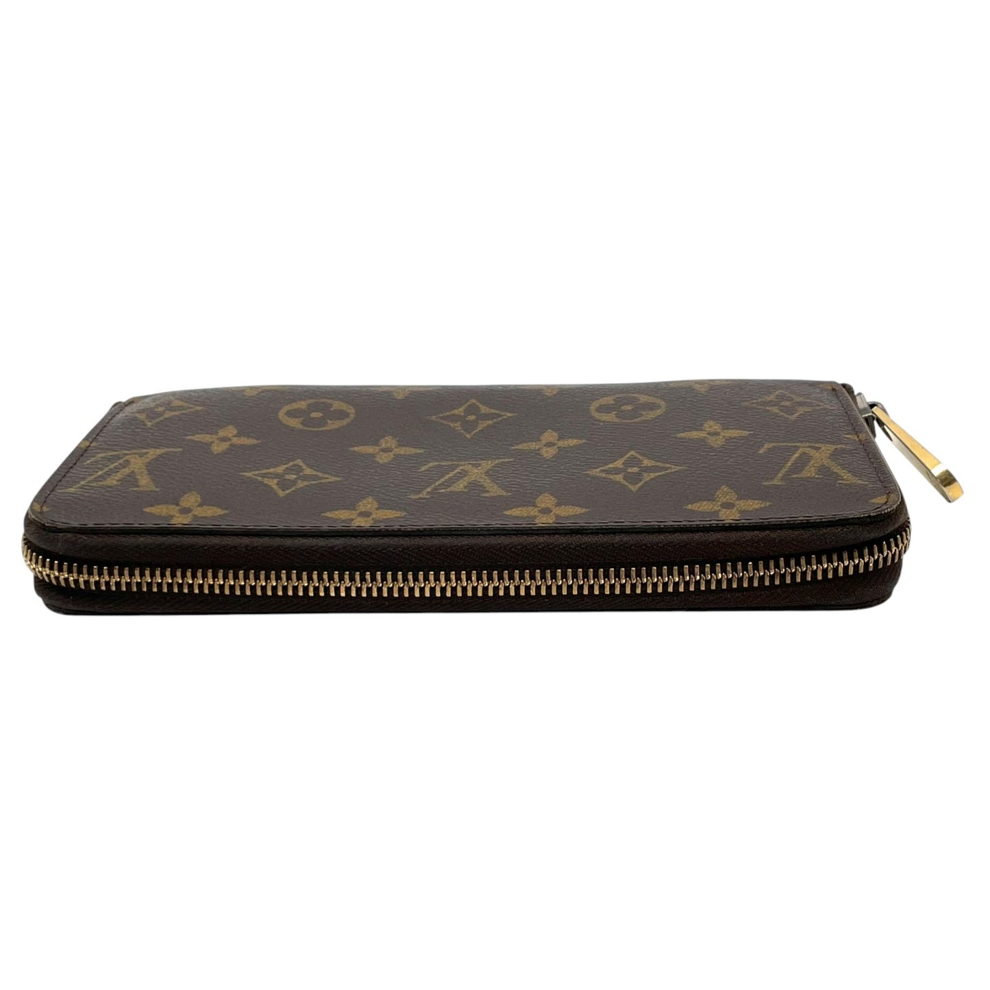 ルイ・ヴィトン LOUIS VUITTON モノグラム ジッピーウォレット 長財布 ラウンドファスナー PVC レザー ブラウン 茶 ゴールド金具 メンズ レディース ユニセックス 定番 人気 収納力抜群 エレガント 上品 普段使い W5