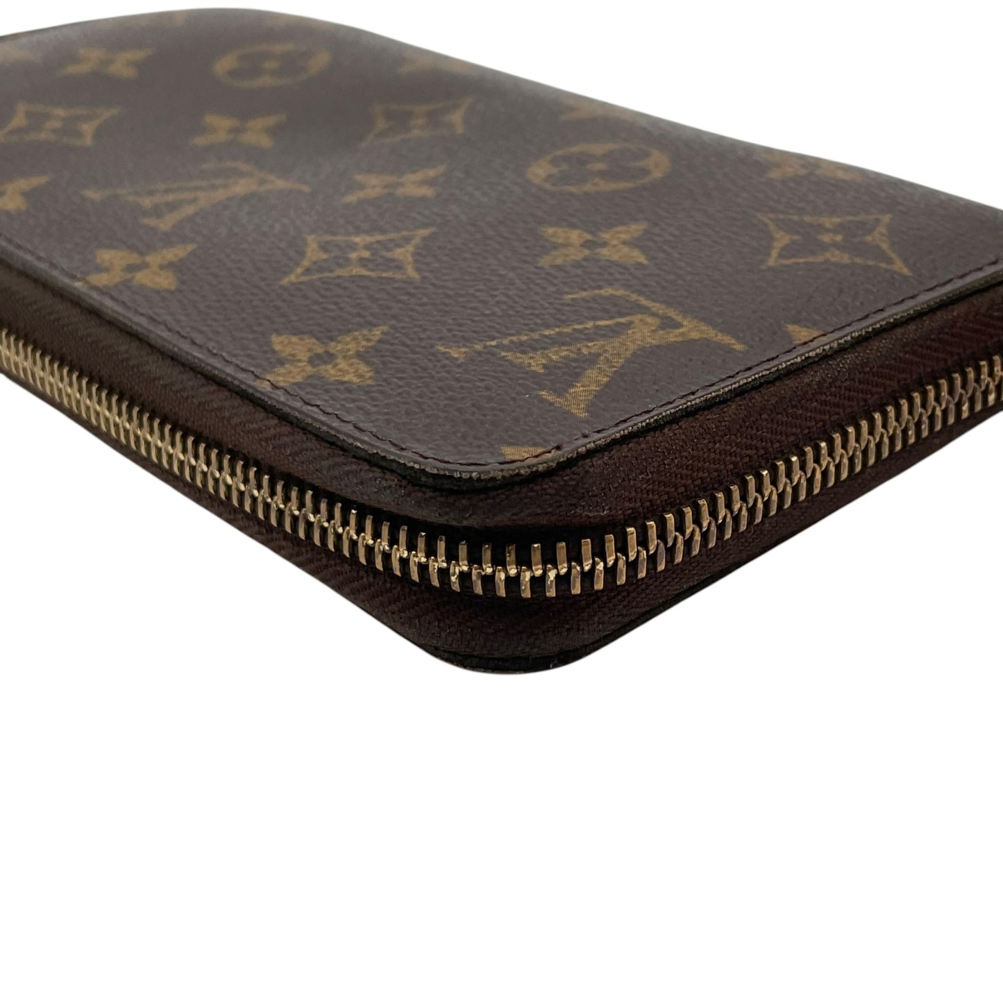 ルイ・ヴィトン LOUIS VUITTON モノグラム ジッピーウォレット 長財布 ラウンドファスナー PVC レザー ブラウン 茶 ゴールド金具 メンズ レディース ユニセックス 定番 人気 収納力抜群 エレガント 上品 普段使い W5