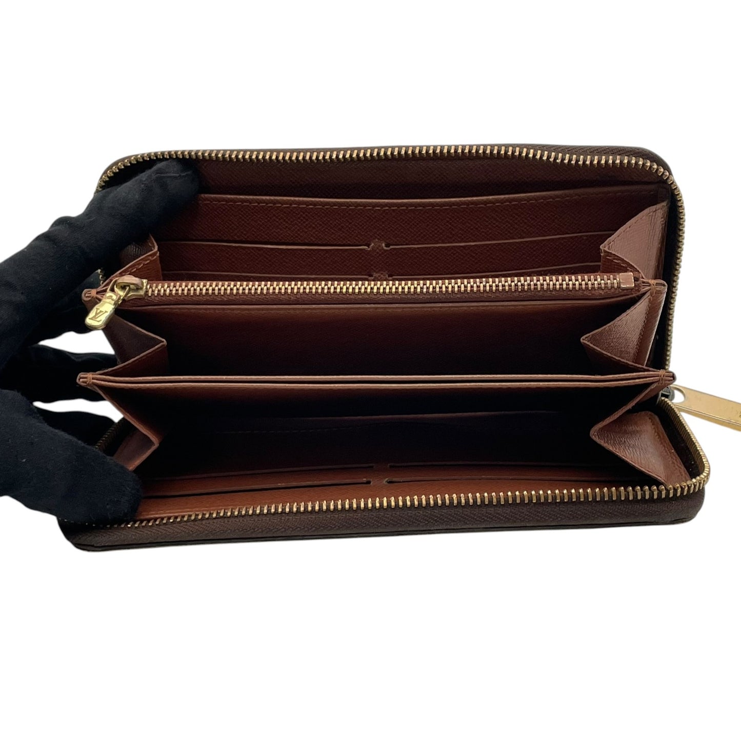 ルイ・ヴィトン LOUIS VUITTON モノグラム ジッピーウォレット 長財布 ラウンドファスナー PVC レザー ブラウン 茶 ゴールド金具 メンズ レディース ユニセックス 定番 人気 収納力抜群 エレガント 上品 普段使い W5