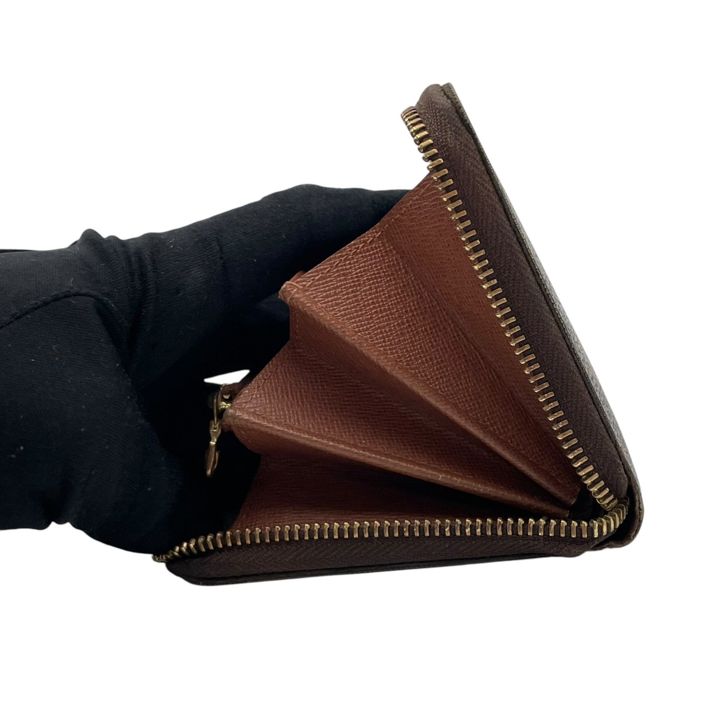 ルイ・ヴィトン LOUIS VUITTON モノグラム ジッピーウォレット 長財布 ラウンドファスナー PVC レザー ブラウン 茶 ゴールド金具 メンズ レディース ユニセックス 定番 人気 収納力抜群 エレガント 上品 普段使い W5
