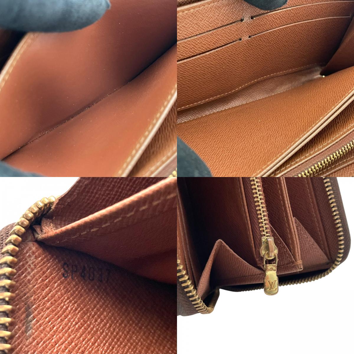 ルイ・ヴィトン LOUIS VUITTON モノグラム ジッピーウォレット 長財布 ラウンドファスナー PVC レザー ブラウン 茶 ゴールド金具 メンズ レディース ユニセックス 定番 人気 収納力抜群 エレガント 上品 普段使い W5