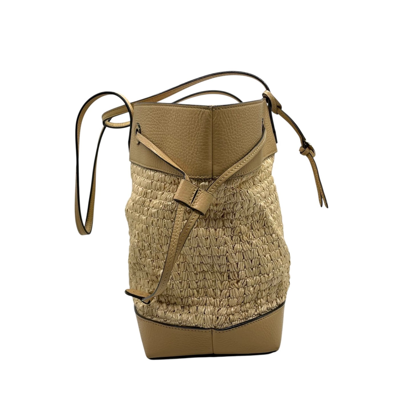 JIMMY CHOO ジミーチュウ カゴバッグ トートバッグ ワンショルダー かごバッグ ストロー ラフィア レザー 本革 ベージュ ゴールド金具 レディース カジュアル エレガント クラシック リゾート 肩掛け 鞄 バッグ カバン ブランド ロゴ U9
