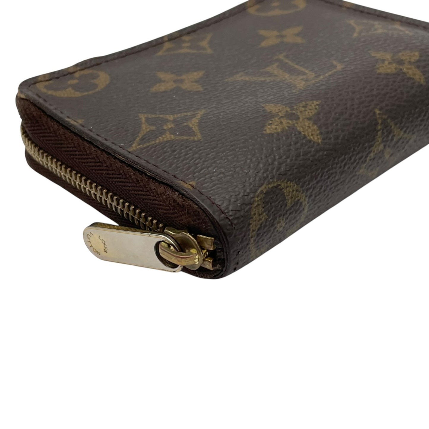 【良品】 ルイ・ヴィトン LOUIS VUITTON モノグラム ジッピーコインパース コインケース 小銭入れ 財布 ラウンドファスナー PVC レザー ブラウン 茶 ゴールド金具 メンズ レディース ユニセックス 定番 人気 コンパクト W5