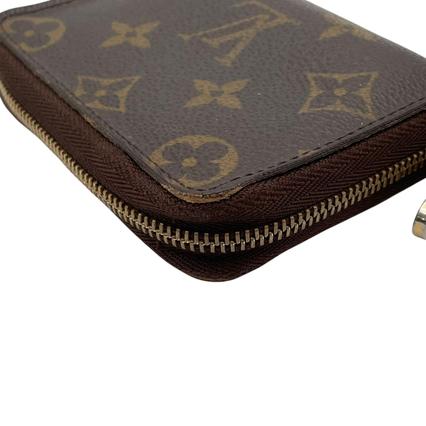 【良品】 ルイ・ヴィトン LOUIS VUITTON モノグラム ジッピーコインパース コインケース 小銭入れ 財布 ラウンドファスナー PVC レザー ブラウン 茶 ゴールド金具 メンズ レディース ユニセックス 定番 人気 コンパクト W5