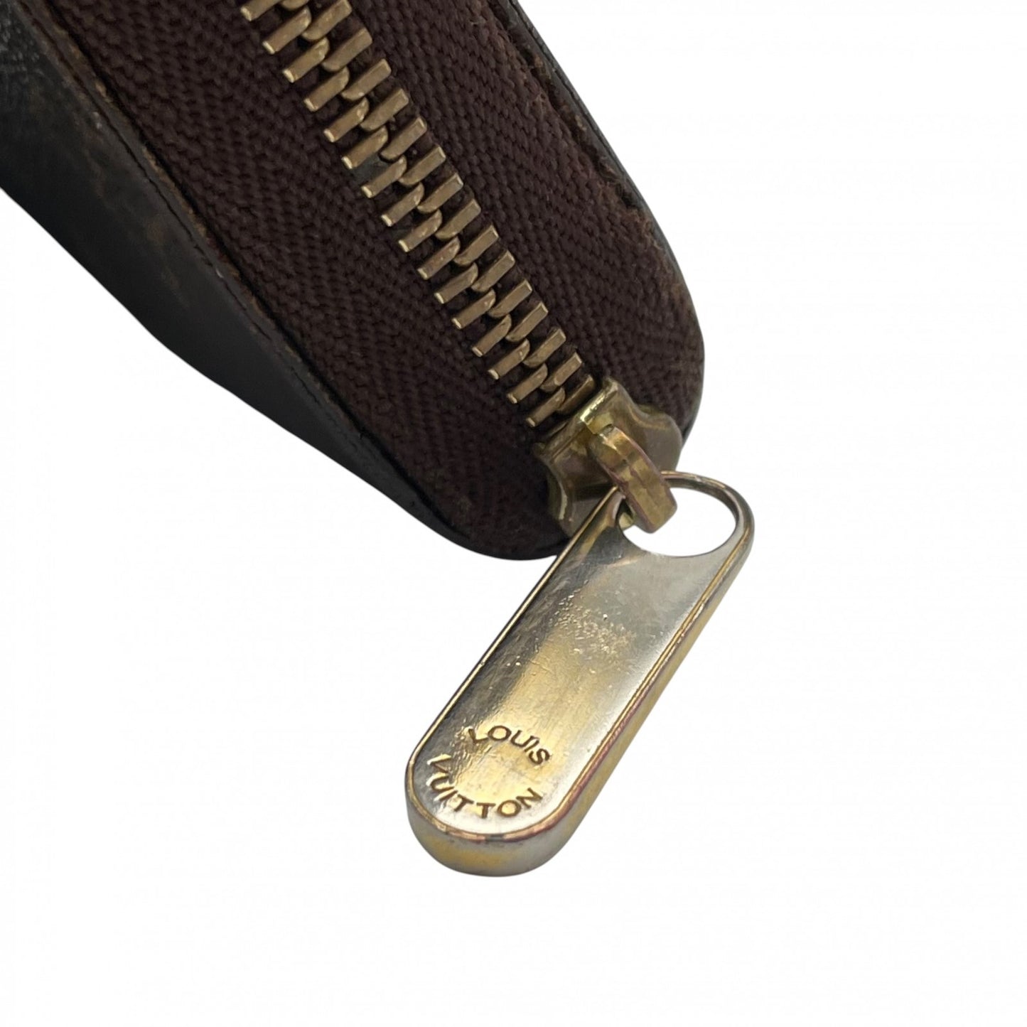 【良品】 ルイ・ヴィトン LOUIS VUITTON モノグラム ジッピーコインパース コインケース 小銭入れ 財布 ラウンドファスナー PVC レザー ブラウン 茶 ゴールド金具 メンズ レディース ユニセックス 定番 人気 コンパクト W5