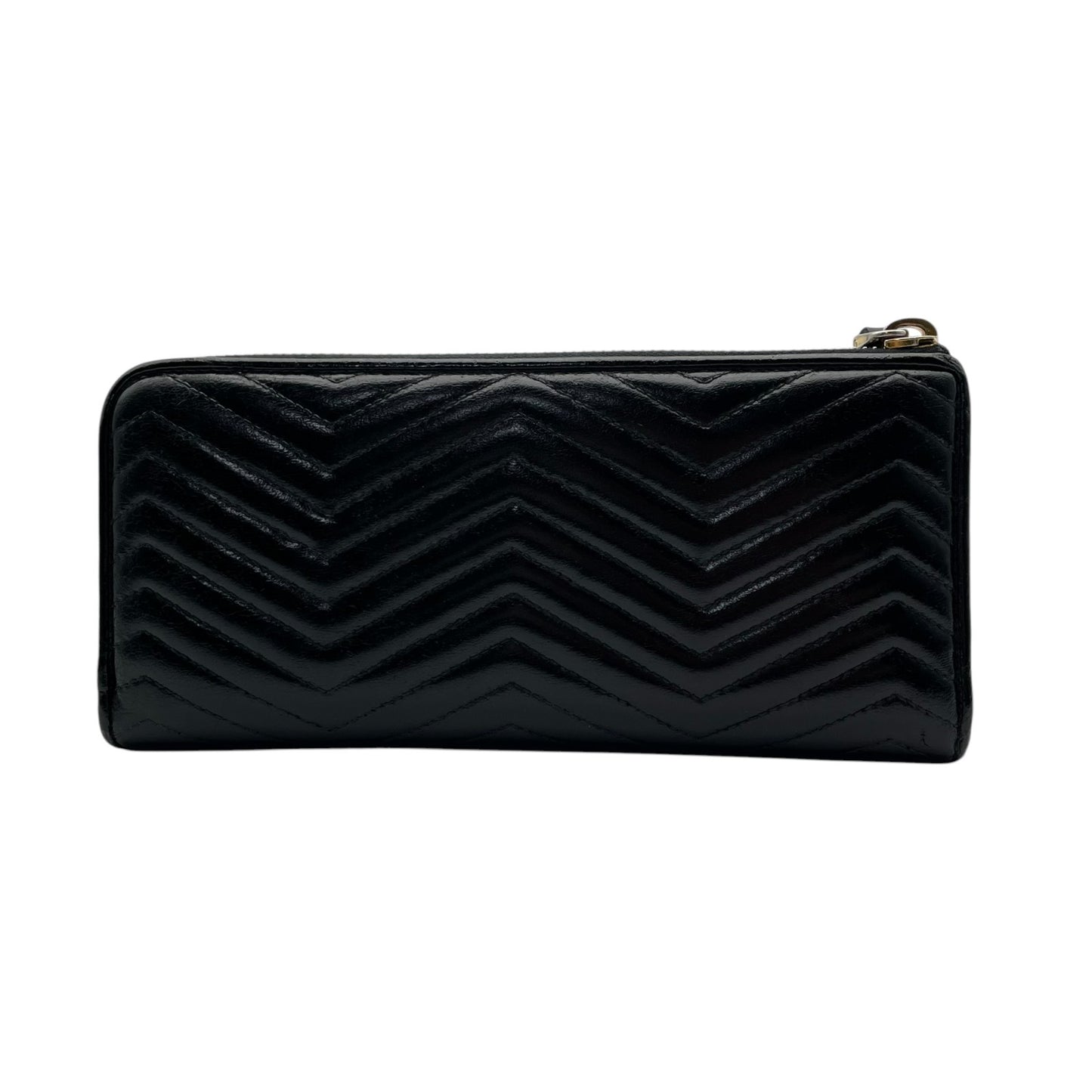 【良品】 プラダ PRADA 長財布 L字ファスナー キルティング V字ステッチ リボン メタルロゴ ナッパレザー 本革 ブラック 黒 ゴールド金具 レディース エレガント 上品 高級感 可愛い 普段使い 収納力 整理整頓 定番 人気 W5