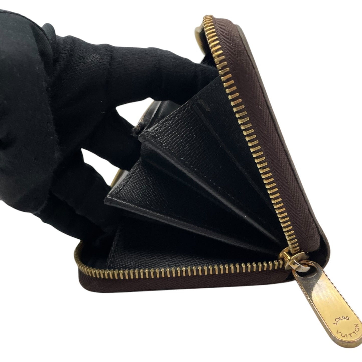 美品 Louis Vuitton ルイ・ヴィトン RFID ICチップ ジッピーウォレット M69353 モノグラム ジャイアント リバース ラウンドファスナー 長財布 茶色 ブラウン