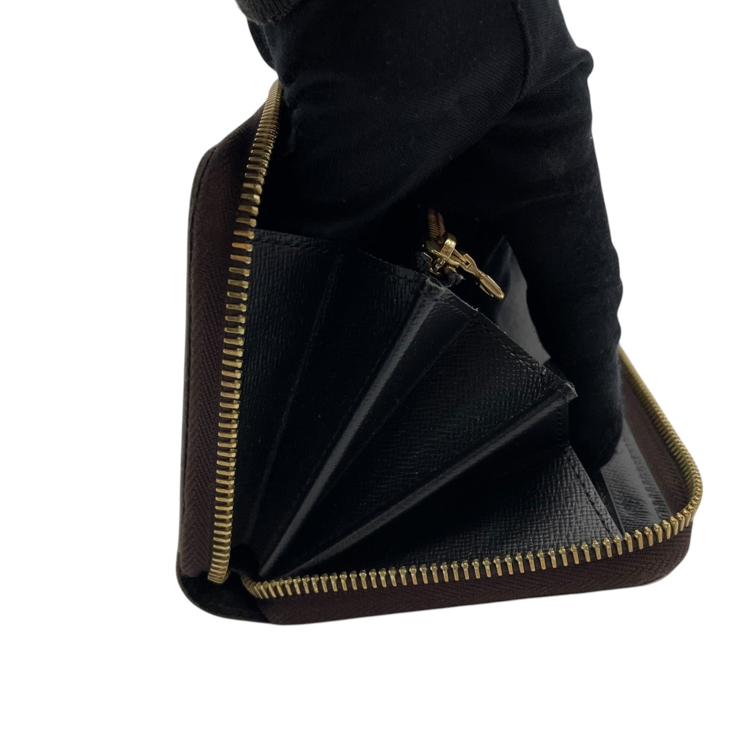 美品 Louis Vuitton ルイ・ヴィトン RFID ICチップ ジッピーウォレット M69353 モノグラム ジャイアント リバース ラウンドファスナー 長財布 茶色 ブラウン
