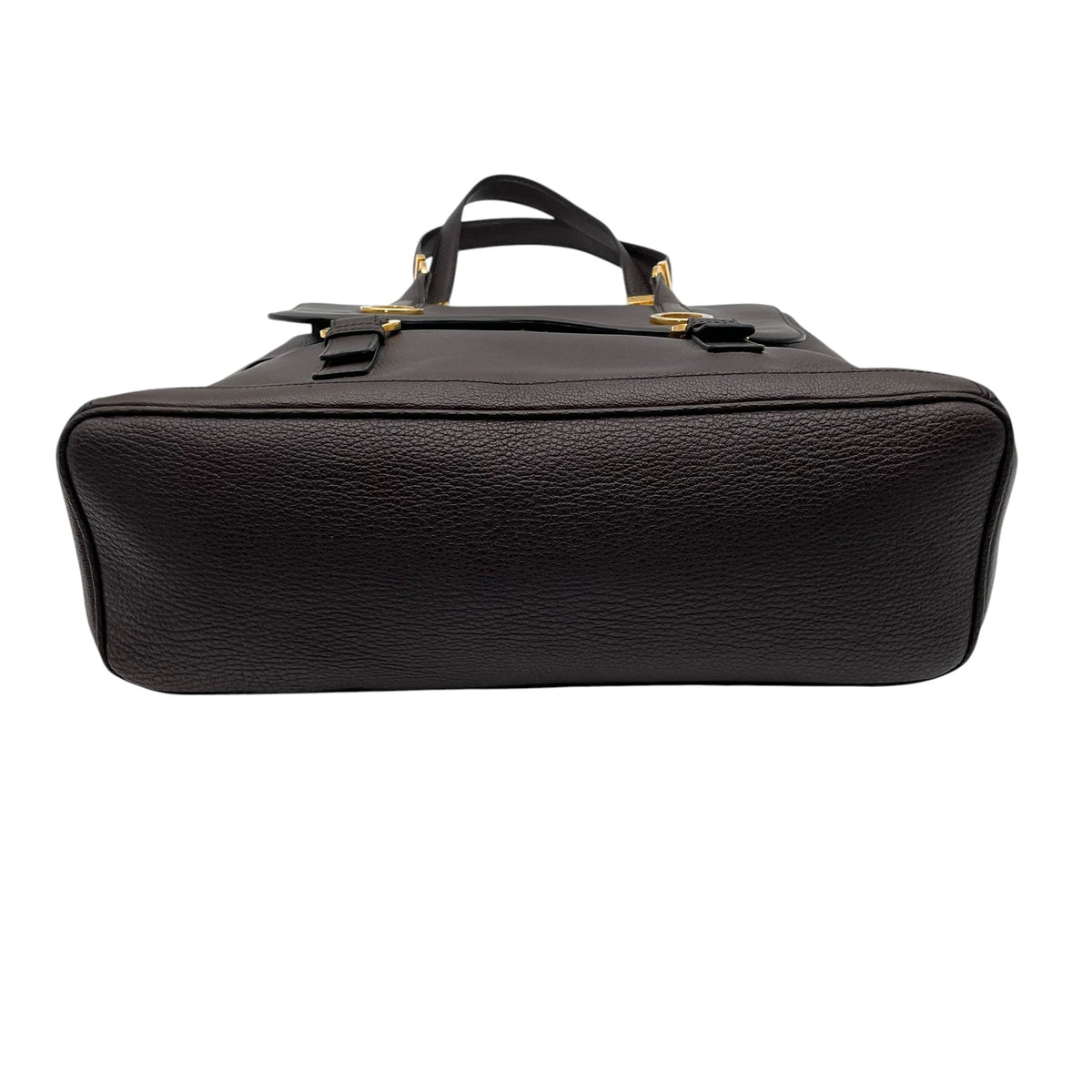 【美品】ブルガリ BVLGARI タマラ Tamara トートバッグ ハンドバッグ フラップバッグ ブルガリブルガリ サークル金具 グレインレザー 本革 ダークブラウン 茶 ゴールド金具 ヴィンテージ A4サイズ収納可能 E5
