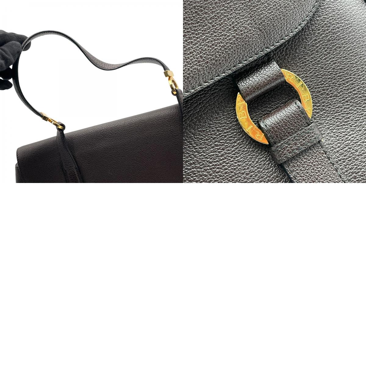 【美品】ブルガリ BVLGARI タマラ Tamara トートバッグ ハンドバッグ フラップバッグ ブルガリブルガリ サークル金具 グレインレザー 本革 ダークブラウン 茶 ゴールド金具 ヴィンテージ A4サイズ収納可能 E5
