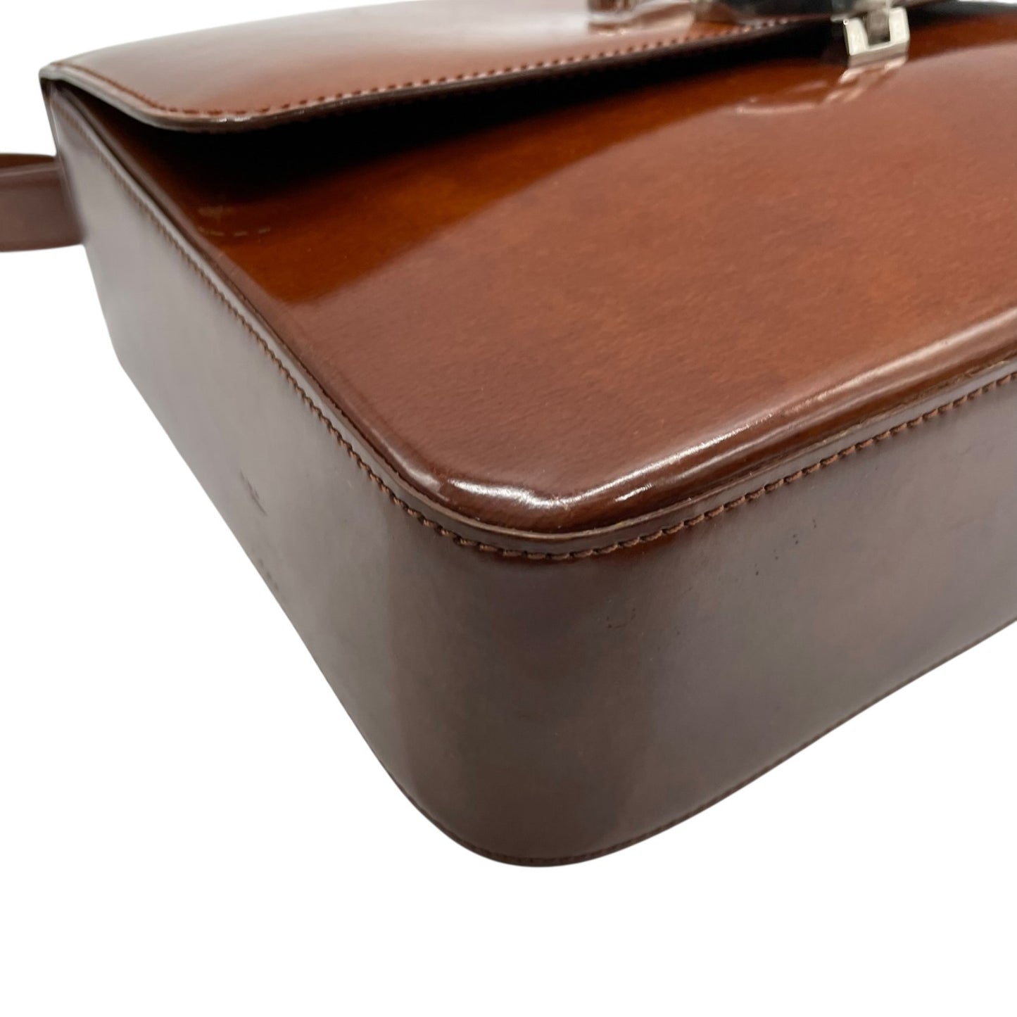 Cartier カルティエ マストライン 2wayハンドバッグ ショルダーバッグ ブラウン シルバー金具 ヴィンテージ レディース E
