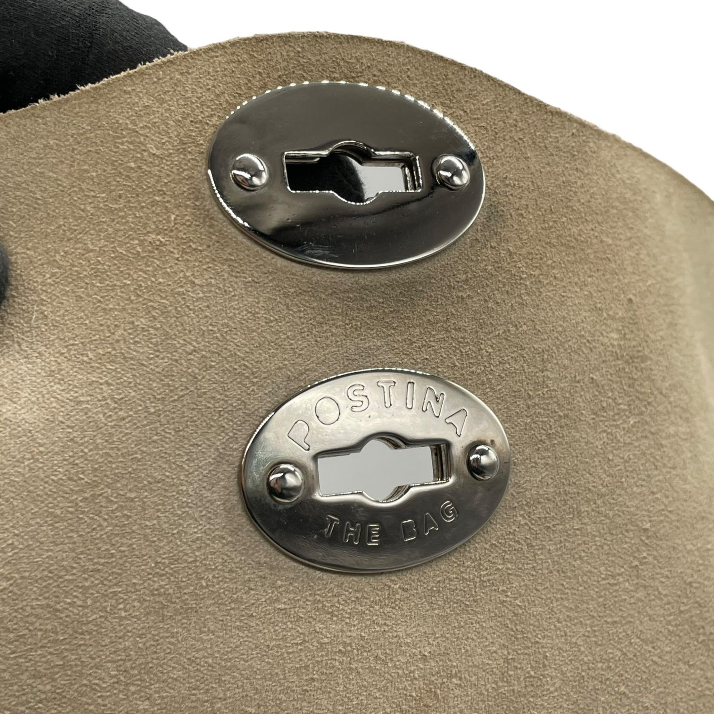 Zanellato ザネラート ポスティーナ レザー 2way ハンドバッグ ショルダーバッグ グレー シルバー金具 イタリア製 レディース D