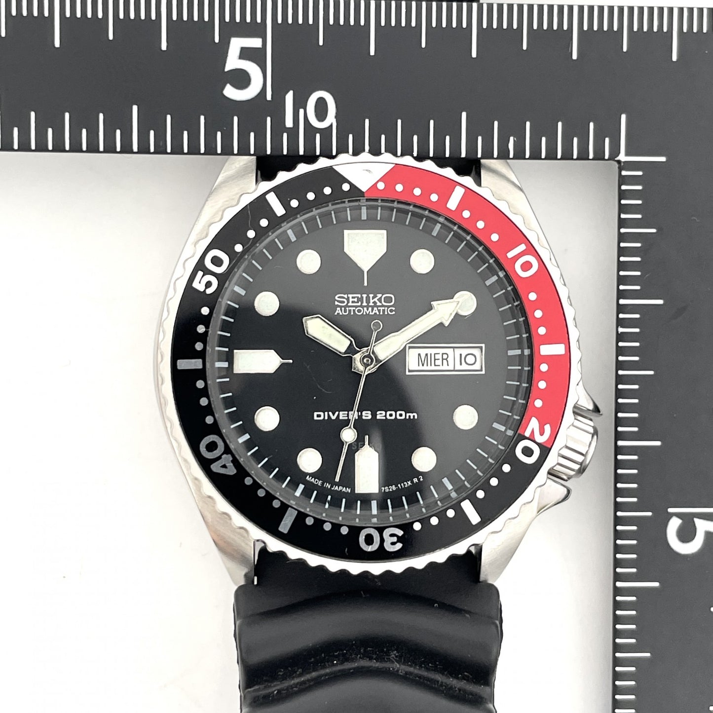 美品 稼働 ヴィンテージ SEIKO DIVERS メンズ 腕時計 ダイバーズ 200m SCUBA DIVERS 自動巻き デイデイト 7S26-7039 ダイバーズウォッチ G2