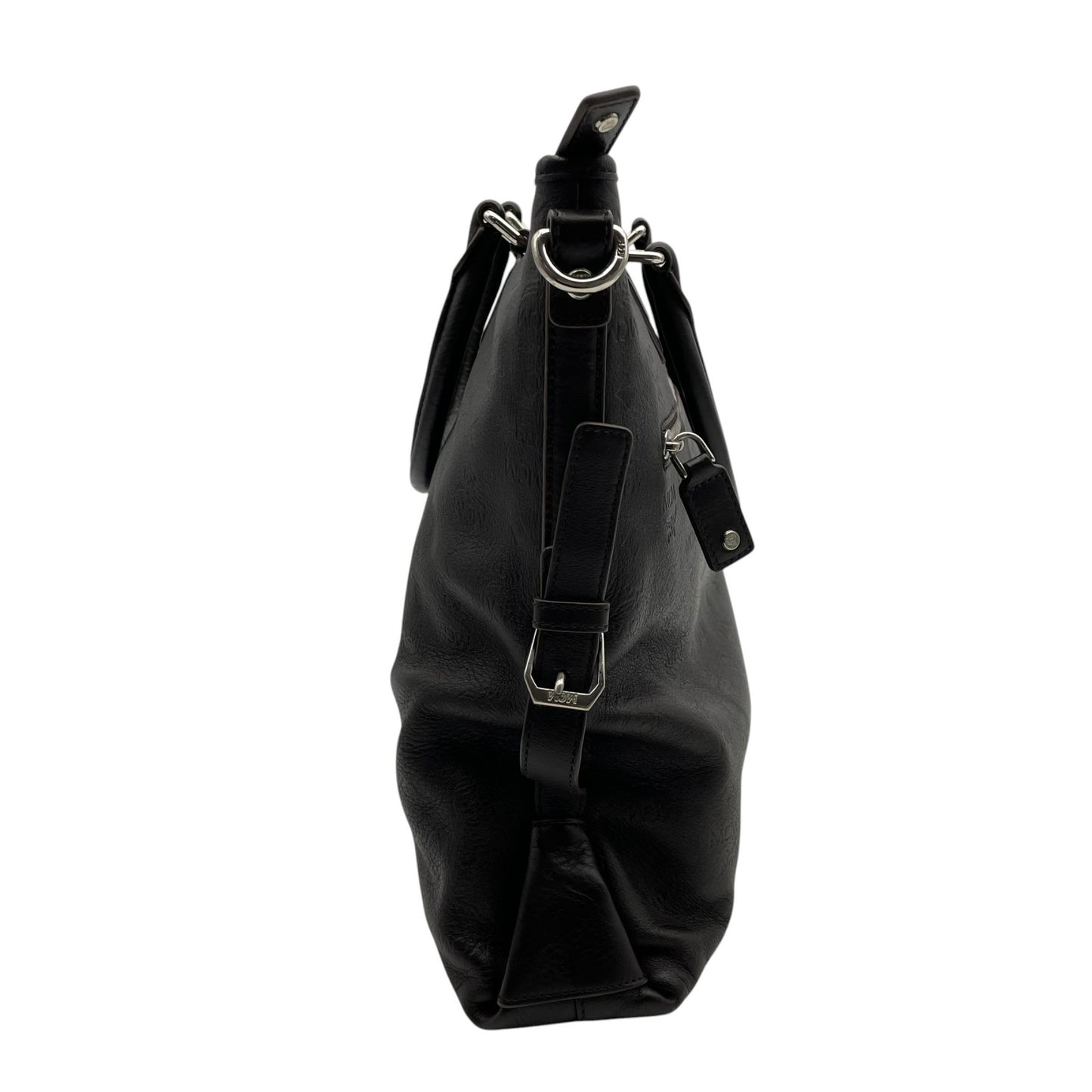 MCM エムシーエム ヴィセトス エンボス レザー 2WAY ビジネスバッグ トートバッグ ブリーフケース ブラウン メンズ レディース U13