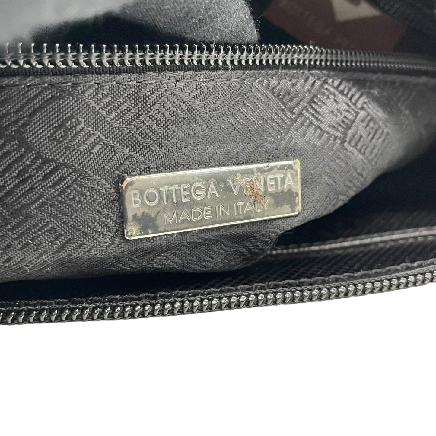 美品　Bottega Veneta ボッテガヴェネタ PVC トートバッグ ブラック シルバー金具 肩掛け可 シンプル レディース D2
