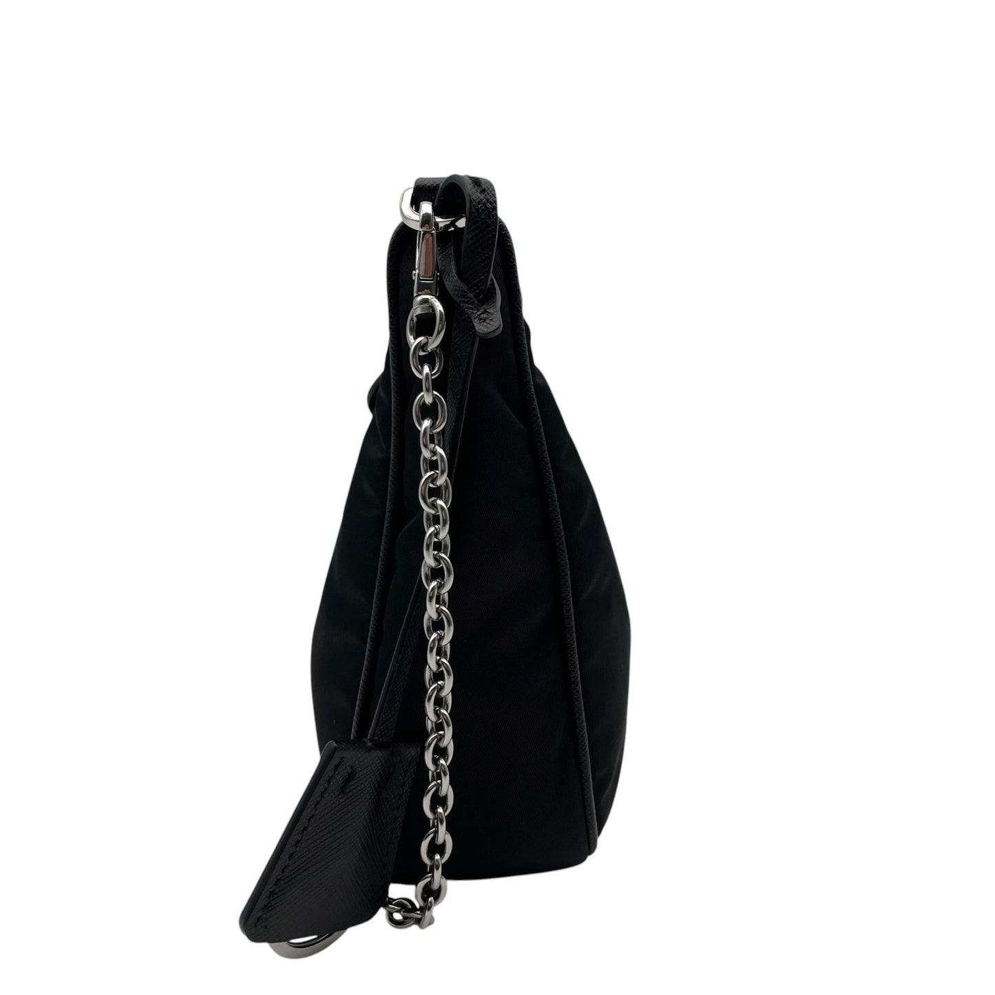 PRADA プラダ リエディション2005 ショルダーバッグ 1BH204 ブラック ナイロン Re-Edition 2005 ポーチ クロシェット キーリング ストラップ付 C4