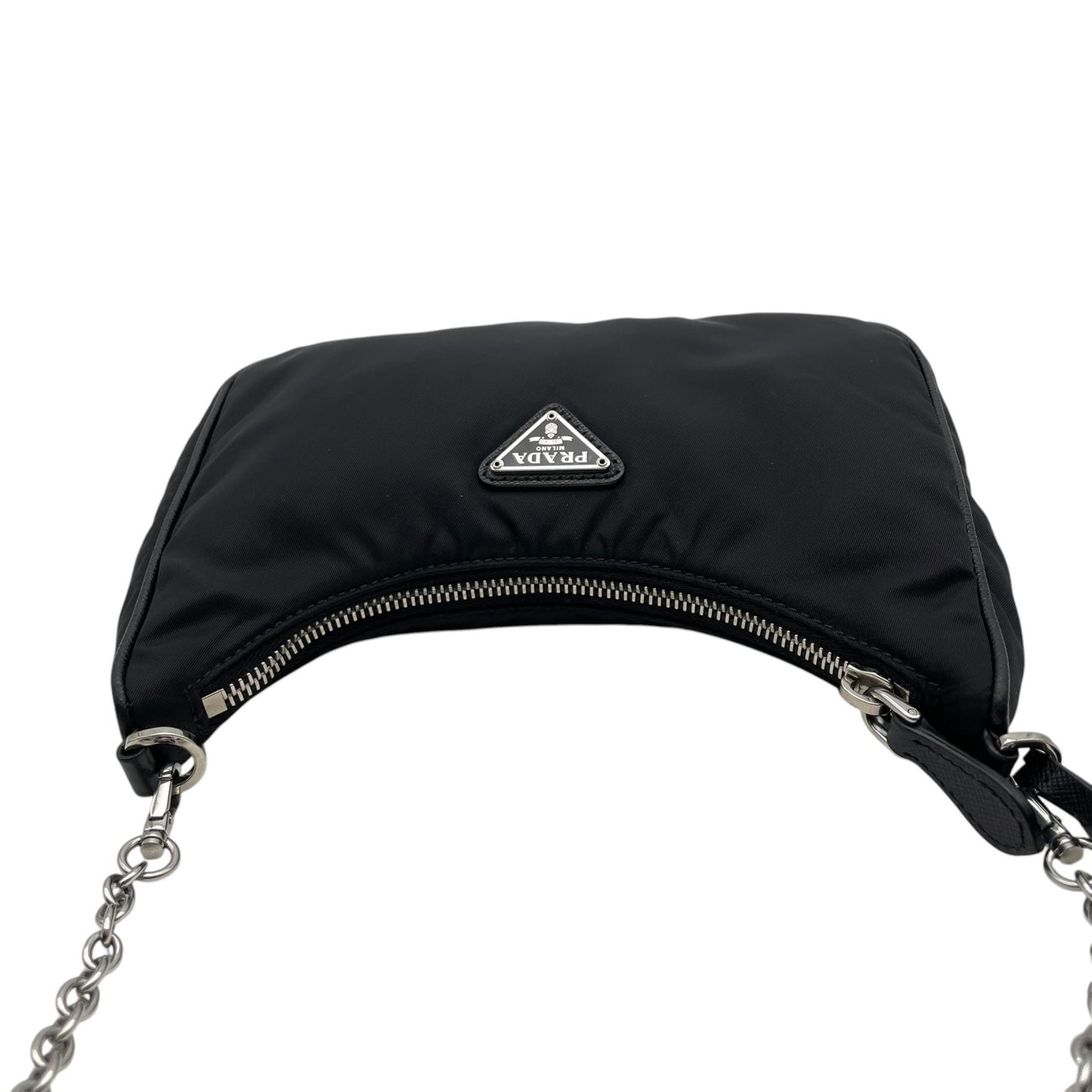 PRADA プラダ リエディション2005 ショルダーバッグ 1BH204 ブラック ナイロン Re-Edition 2005 ポーチ クロシェット キーリング ストラップ付 C4