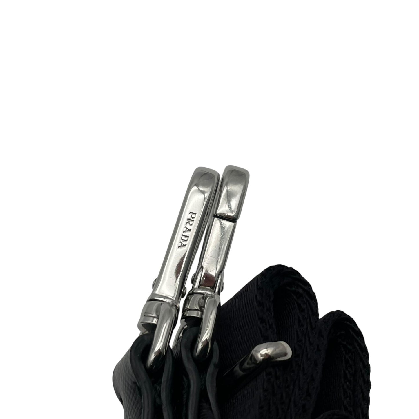 PRADA プラダ リエディション2005 ショルダーバッグ 1BH204 ブラック ナイロン Re-Edition 2005 ポーチ クロシェット キーリング ストラップ付 C4