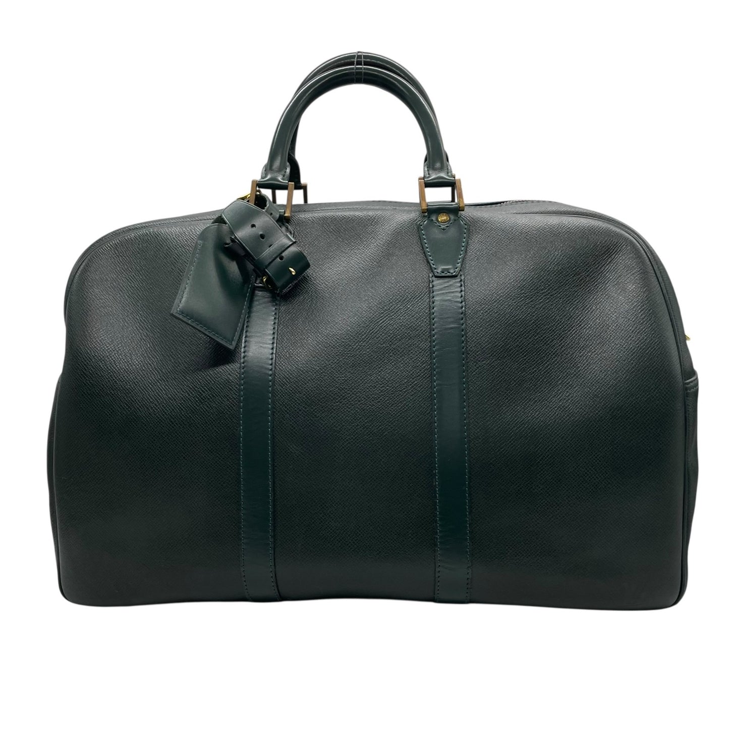 ルイヴィトン LOUIS VUITTON タイガ ケンダル47 2way ボストンバッグ ショルダーバッグ トラベル 旅行 出張 レザー 本革 グリーン 緑 金具 エレガント クラシック ビンテージ 上品 高級 紳士 メンズ カバン 鞄 斜め掛け可 自立可 D