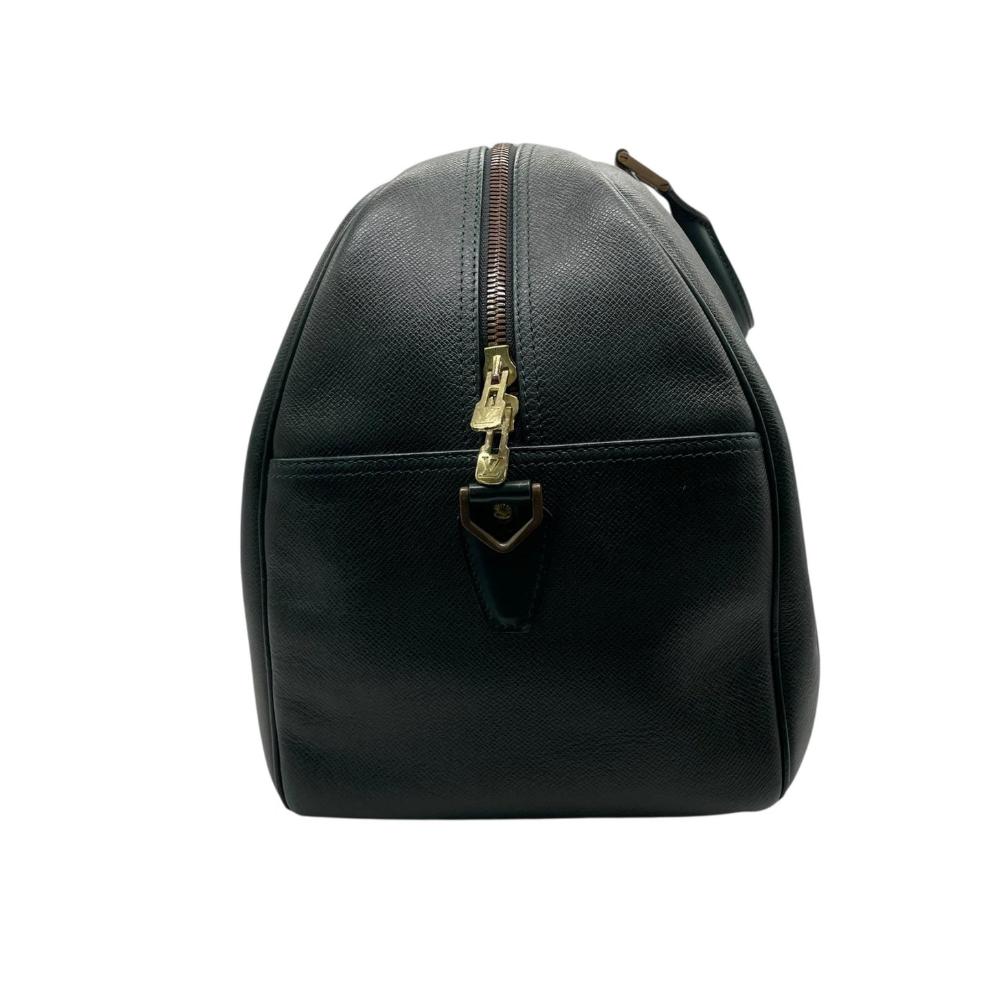 ルイヴィトン LOUIS VUITTON タイガ ケンダル47 2way ボストンバッグ ショルダーバッグ トラベル 旅行 出張 レザー 本革 グリーン 緑 金具 エレガント クラシック ビンテージ 上品 高級 紳士 メンズ カバン 鞄 斜め掛け可 自立可 D