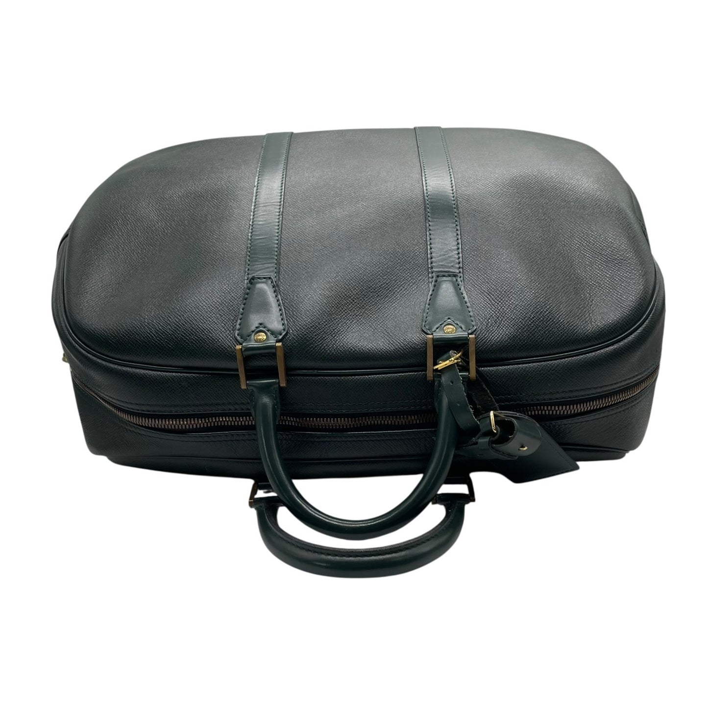 ルイヴィトン LOUIS VUITTON タイガ ケンダル47 2way ボストンバッグ ショルダーバッグ トラベル 旅行 出張 レザー 本革 グリーン 緑 金具 エレガント クラシック ビンテージ 上品 高級 紳士 メンズ カバン 鞄 斜め掛け可 自立可 D