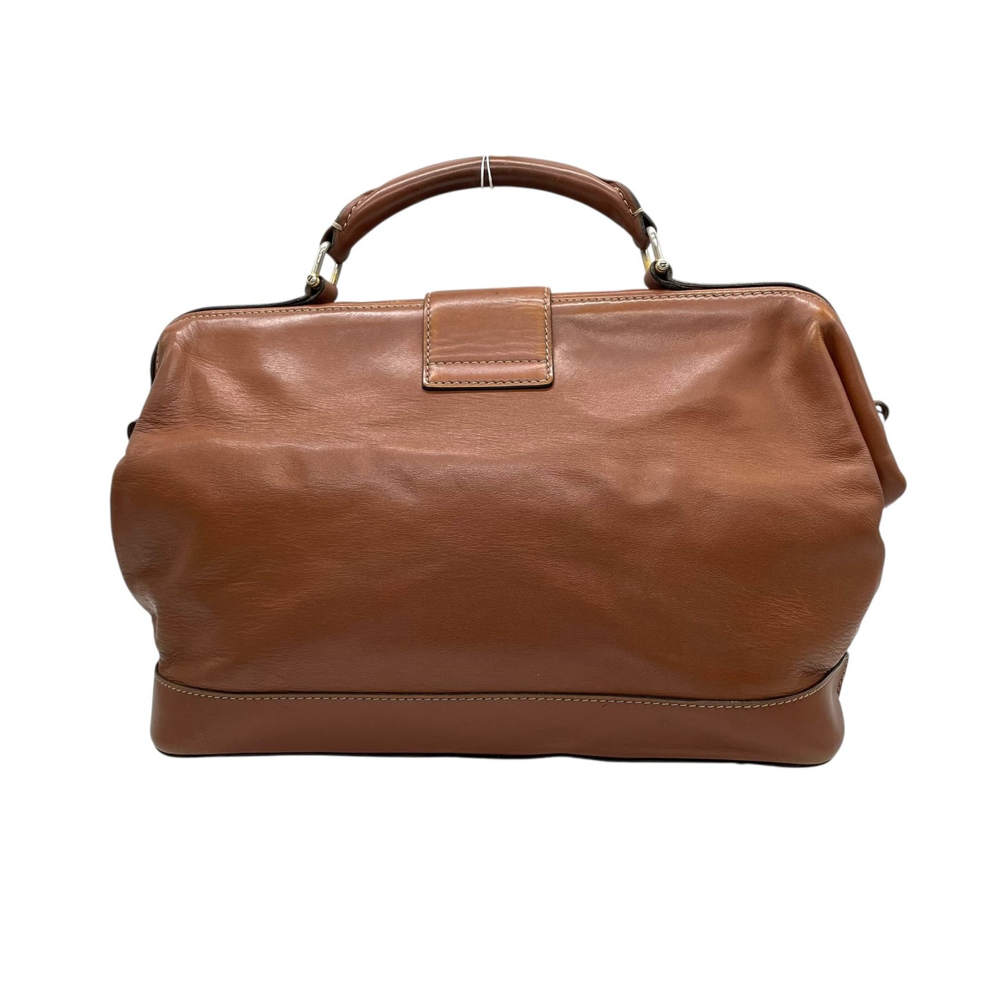 CELINE セリーヌ リング ターンロック 2way ハンドバッグ ショルダーバッグ ブラウン ゴールド金具 ヴィンテージ E2