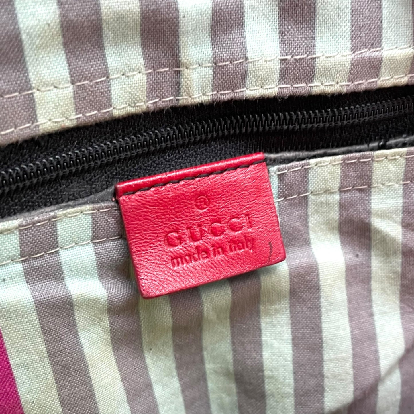 GUCCI グッチ GGキャンバス レザー トートバッグ グレー レッド モノグラム カジュアル クラシックデザイン レディース U10