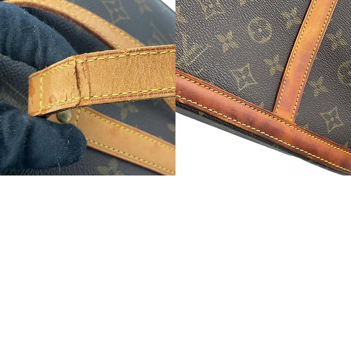 ルイヴィトン LOUIS VUITTON バビロン モノグラム トートバッグ ショルダーバッグ 肩掛け A4サイズ収納可能 通勤 通学 PVC レザー 本革 ブラウン 茶 ゴールド金具 M51102 ヴィンテージ ビンテージ クラシカル エレガント E16