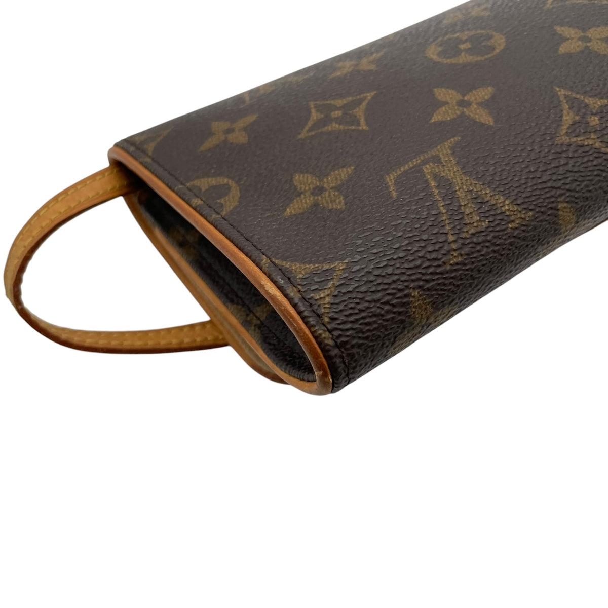 ルイヴィトン LOUIS VUITTON ポシェットツイン GM モノグラム ショルダーバッグ クラッチバッグ ポーチ 2WAY 斜め掛け 肩掛け PVC レザー 本革 ブラウン 茶 ゴールド金具 ヴィンテージ エレガント クラシカル レディース K2