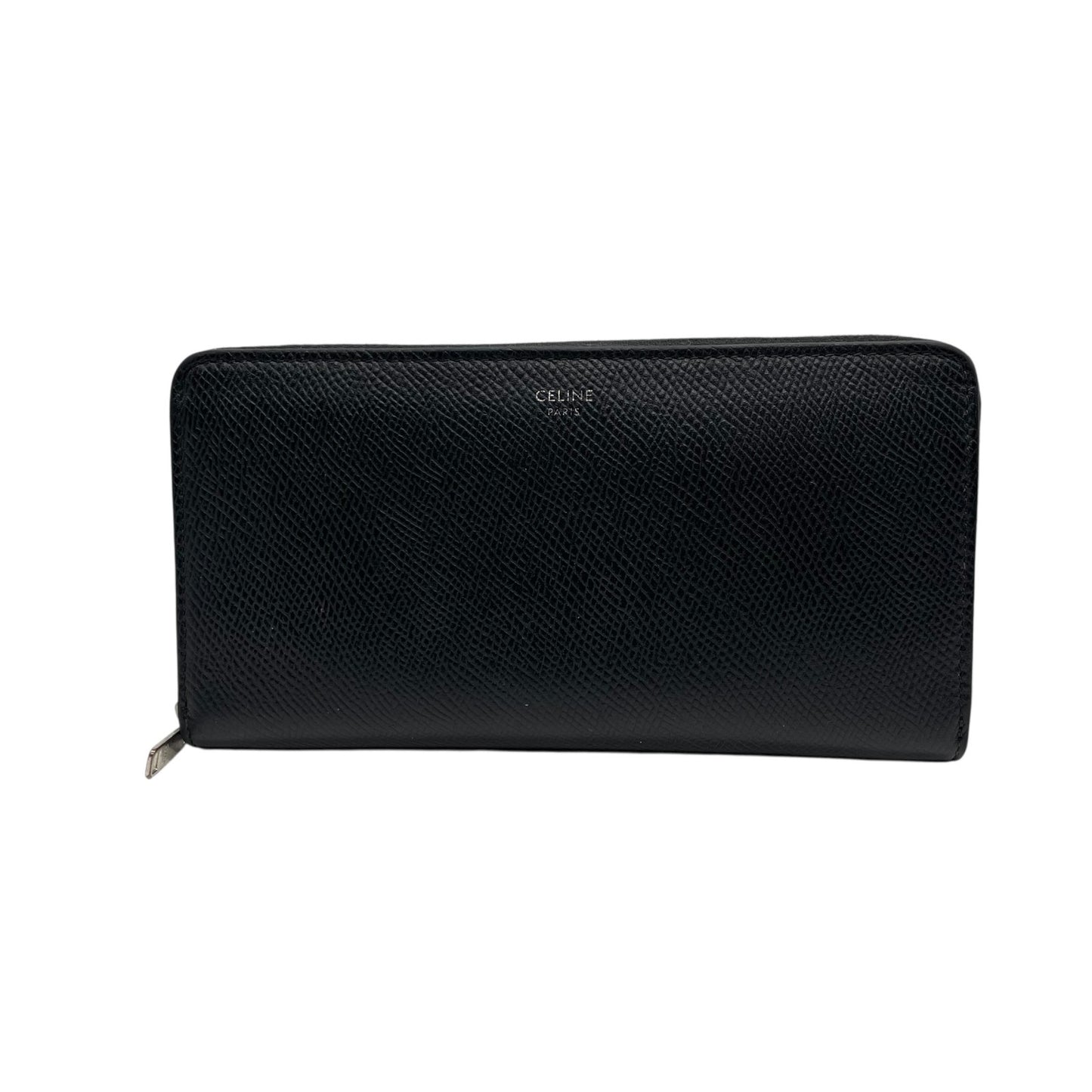 celine セリーヌ 長財布 レザー 本革 黒 ブラック シルバー金具 エレガント クラシック 高級感 上品 カジュアル 普段使い お出かけ デイリーユース レディース ビンテージ レトロ シンプル おしゃれ 大人女子 贈り物 プレゼント W4