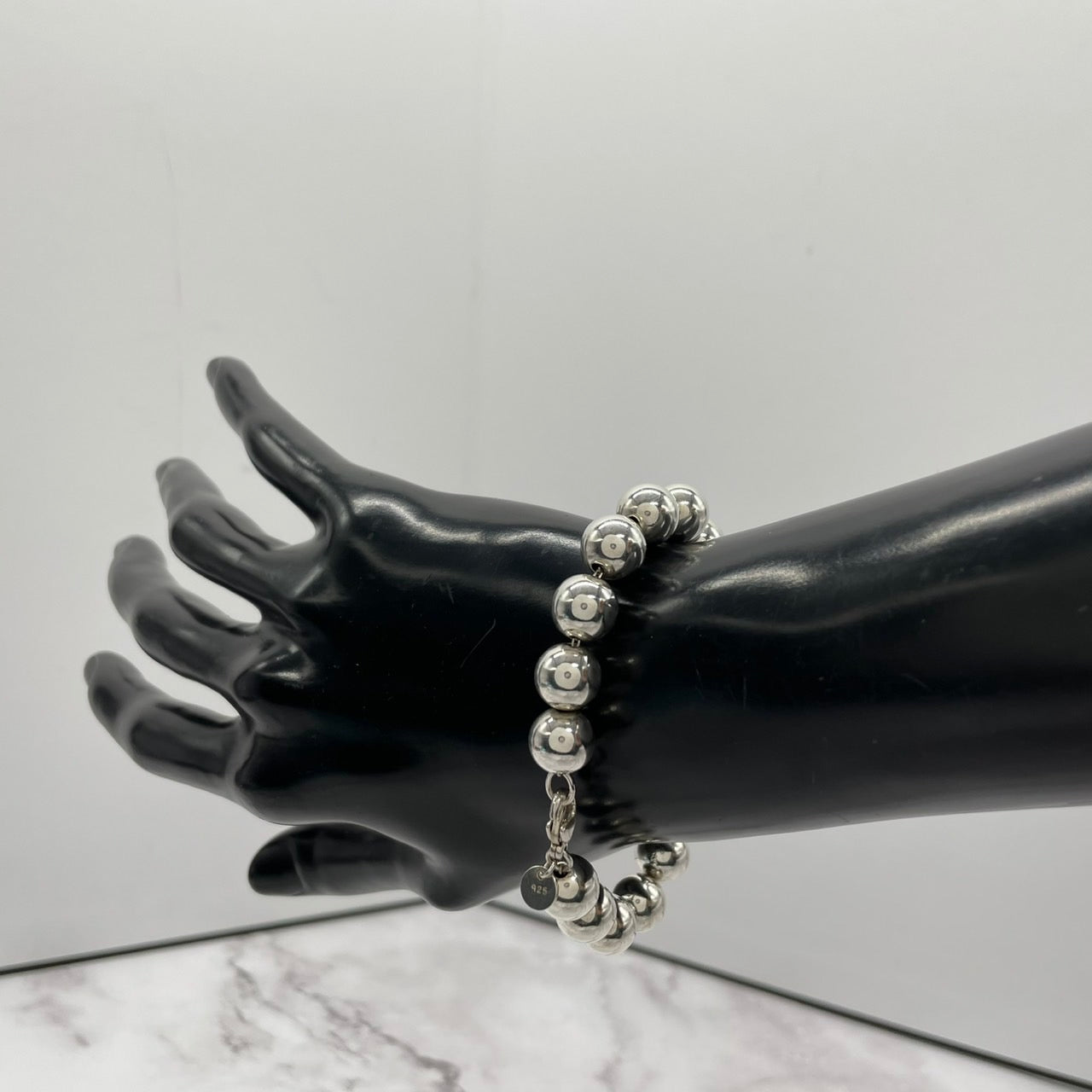 美品 Tiffany & Co. ブレスレット ハードウェア ボール シルバー925 ヴィンテージ オールドティファニー 研磨済み ユニセックス I7