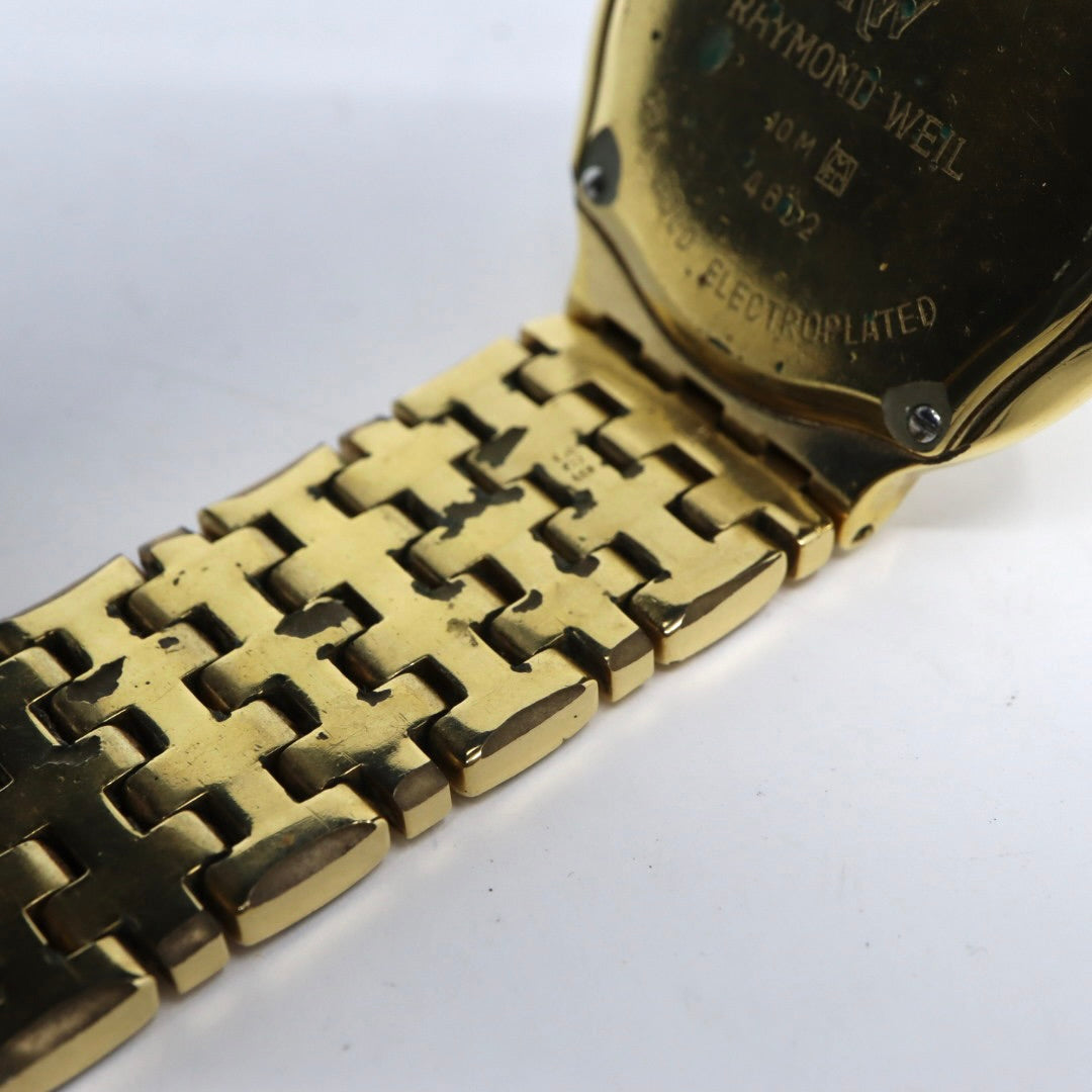 Raymond Weil レイモンド・ウェイル Fidélio フィデリオ 18KGP クオーツ 32mm シャンパンゴールド文字盤 クリスタルベゼル 約94石 ユニセックス g13