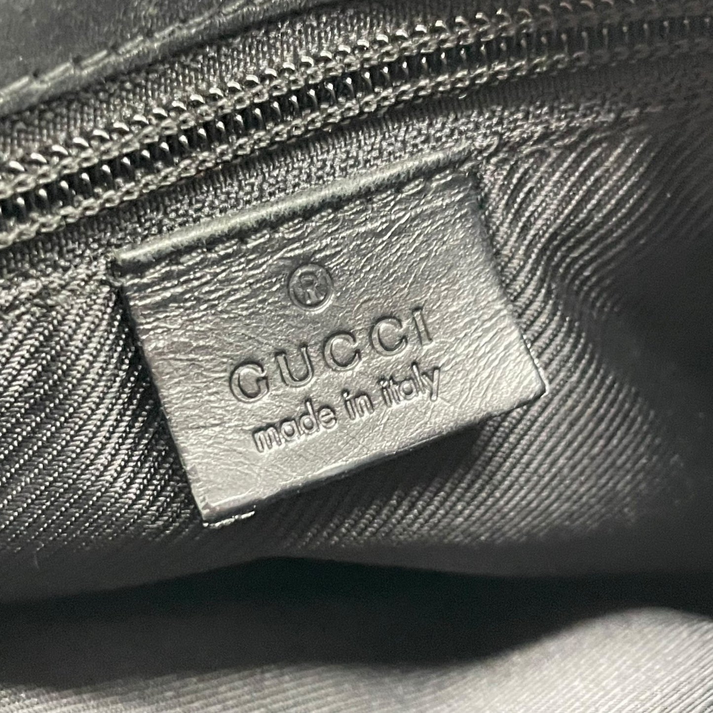GUCCI グッチ ホースビット ナイロン レザー ショルダーバッグ 黒 ブラック シルバー金具 斜め掛け メンズ レディース K2