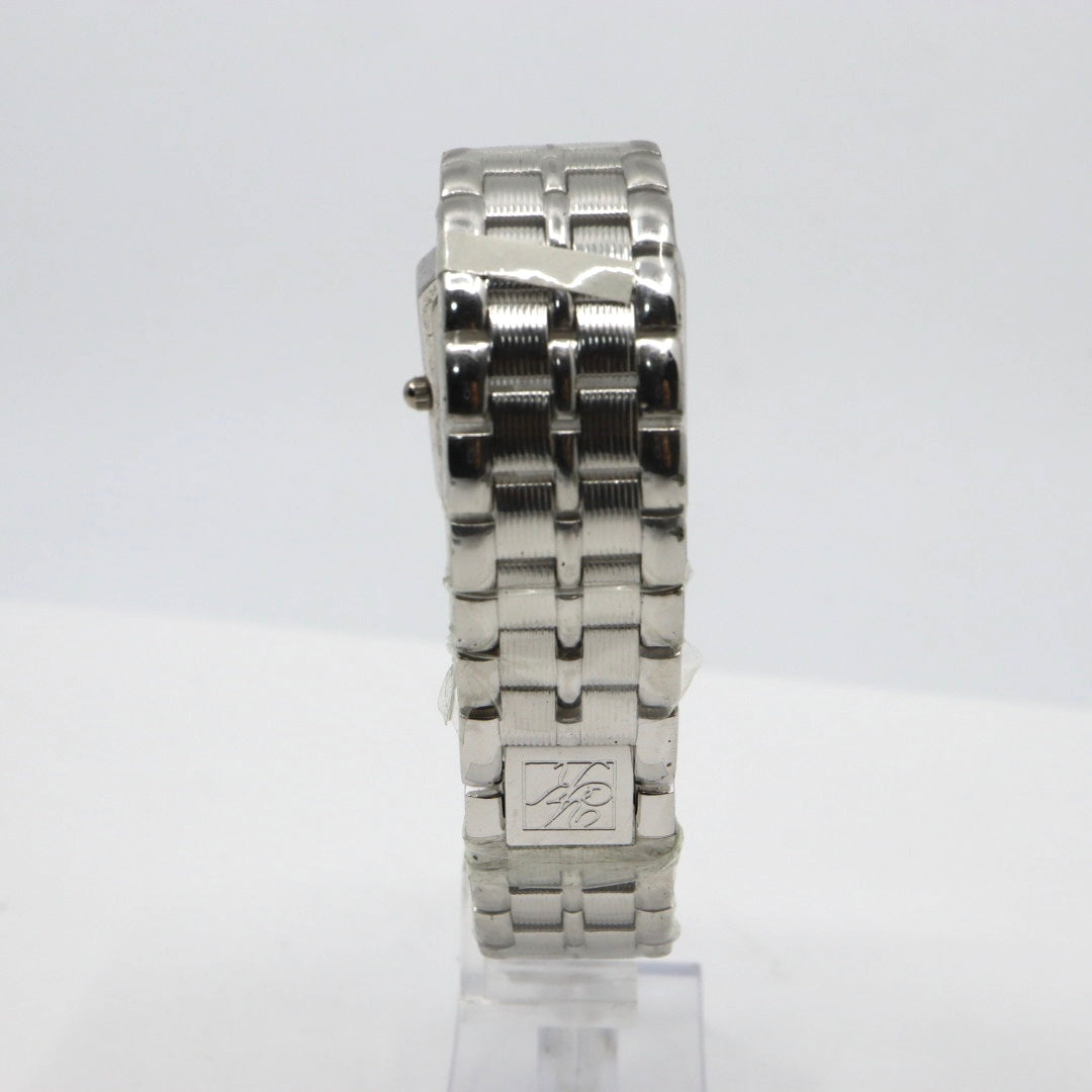 Yukiko Kimijima ユキコキミジマ YK-326P レディース 腕時計 クォーツ プラチナ999.9フィルド ステンレス スクエアケース シルバー文字盤 ジュエルインデックス g13