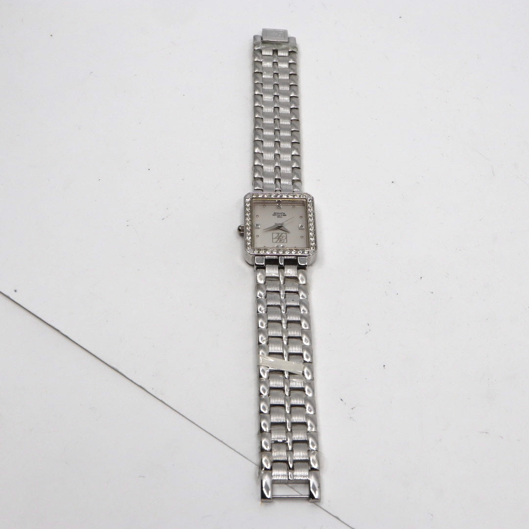 Yukiko Kimijima ユキコキミジマ YK-326P レディース 腕時計 クォーツ プラチナ999.9フィルド ステンレス スクエアケース シルバー文字盤 ジュエルインデックス g13