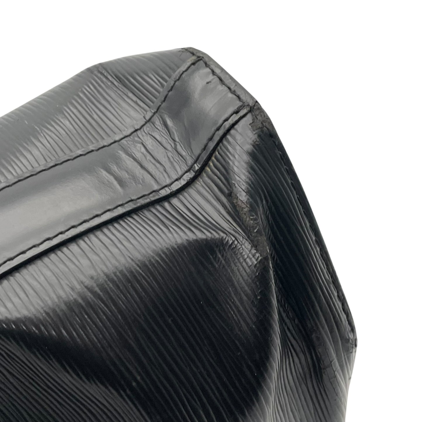 Louis Vuitton ルイヴィトン エピ ノエ ショルダーバッグ レザー 黒 ノワール ブラック 巾着型 バケットバッグ シルバー金具 レディース E2