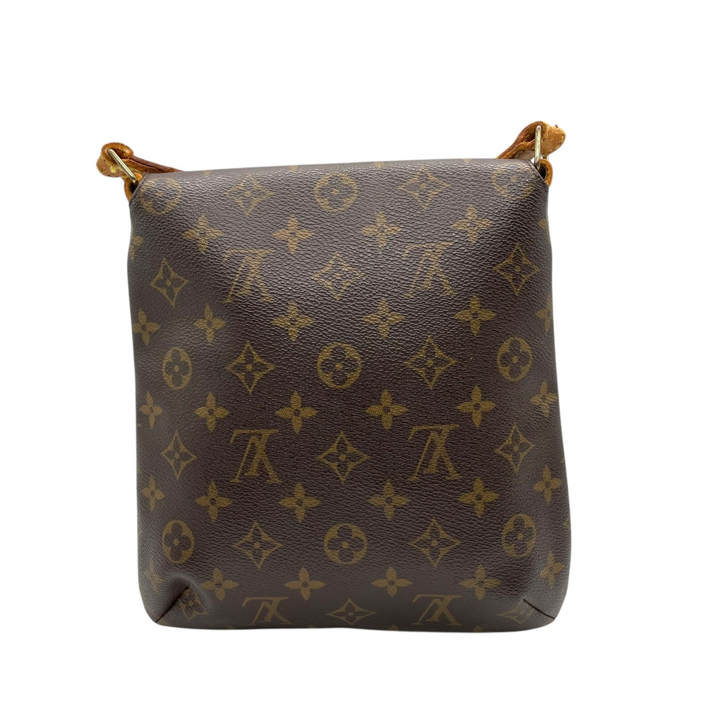 LOUIS VUITTON ルイヴィトン モノグラム ミュゼットサルサ ショート ショルダーバッグ PVC レザー ブラウン ゴールド金具 レディース エレガント クラシック ビンテージ 肩掛け 鞄 デイリーユース 定番 人気 本革 普段使い K4