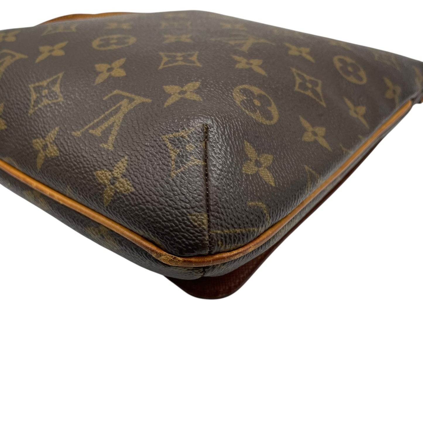 LOUIS VUITTON ルイヴィトン モノグラム ミュゼットサルサ ショート ショルダーバッグ PVC レザー ブラウン ゴールド金具 レディース エレガント クラシック ビンテージ 肩掛け 鞄 デイリーユース 定番 人気 本革 普段使い K4