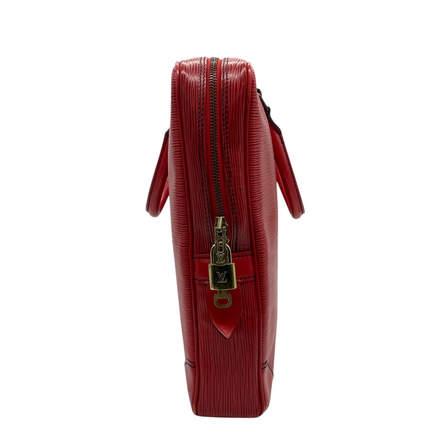 ルイ・ヴィトン LOUIS VUITTON エピ ブリーフケース ビジネスバッグ ハンドバッグ レザー 本革 レッド 赤 ゴールド金具 メンズ レディース ユニセックス 男女兼用 ヴィンテージ クラシック エレガント 通勤 ビジネス A4収納可 自立可 B