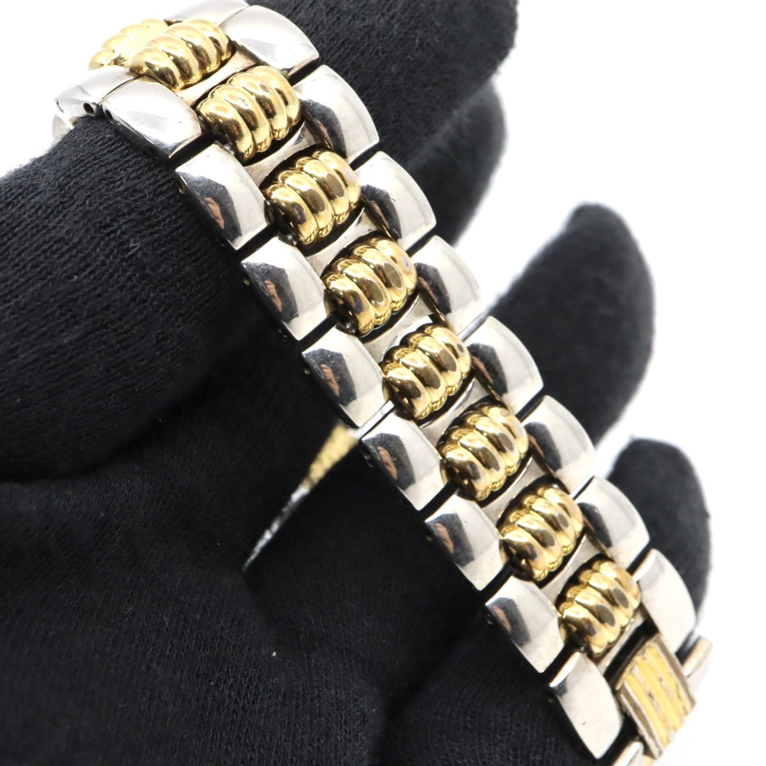 美品 クリスチャンディオール Christian Dior オクタゴン Octagon D45-204 メンズ ボーイズ クォーツ アナログ デイト 3針 コンビカラー ゴールド シルバー 八角形 ビンテージ クラシック レトロ ドレスウォッチ 稼働品 G8