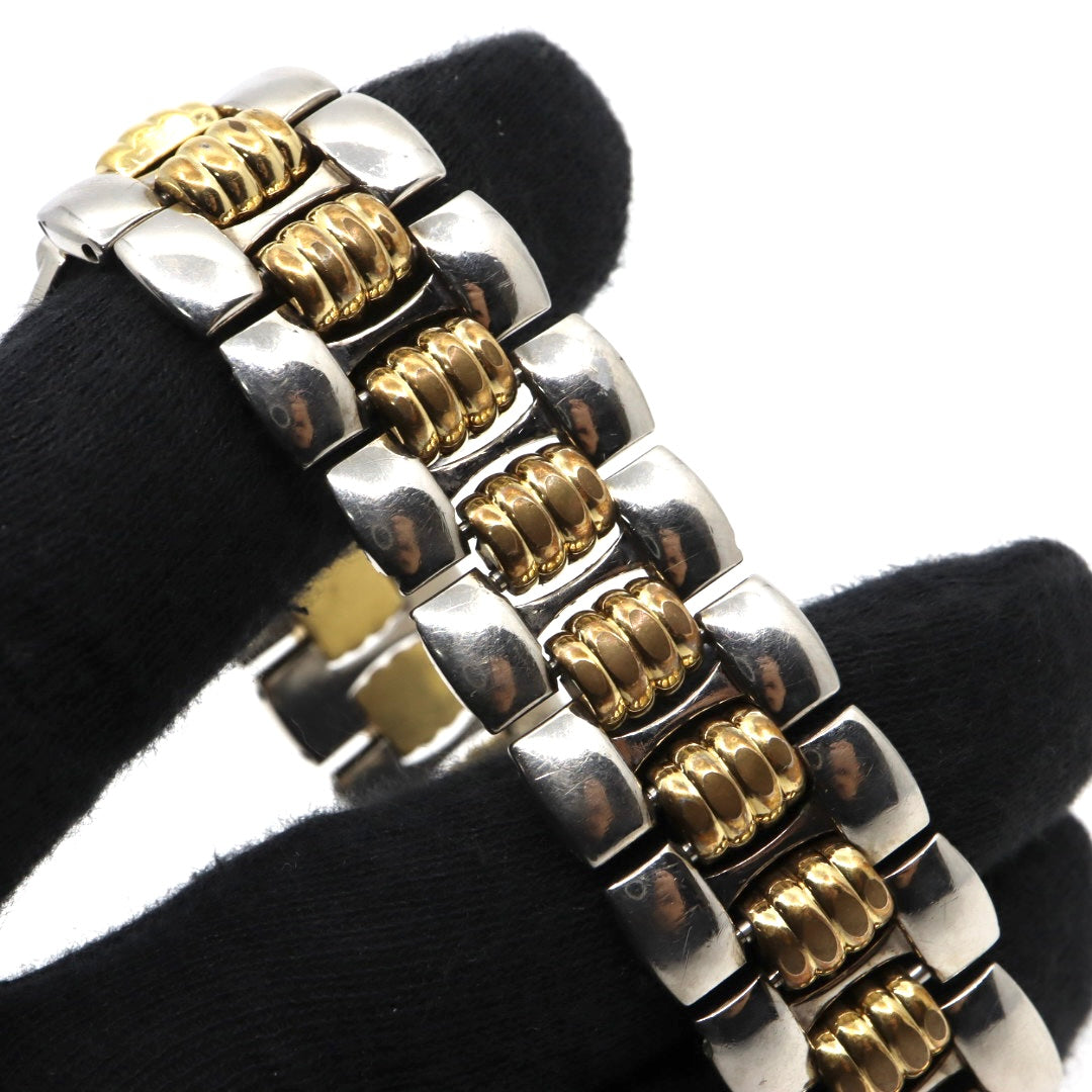 美品 クリスチャンディオール Christian Dior オクタゴン Octagon D45-204 メンズ ボーイズ クォーツ アナログ デイト 3針 コンビカラー ゴールド シルバー 八角形 ビンテージ クラシック レトロ ドレスウォッチ 稼働品 G8